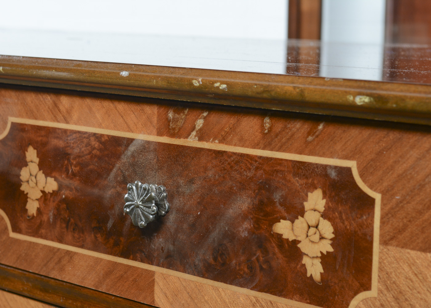 Hungarian Marquetry China Cabinet