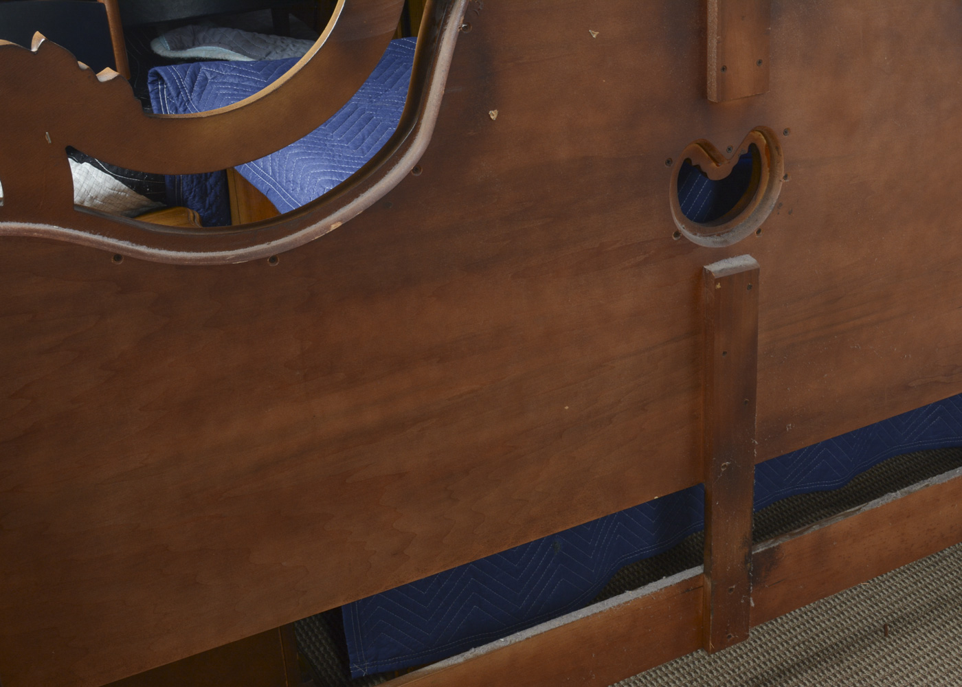 Vintage French Provincial Style King Size Headboard by The Hoke Furniture Co.