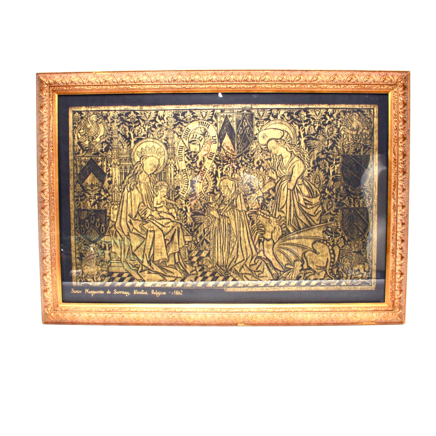 A Brass Rubbing of Sister Marguerite de Scornay