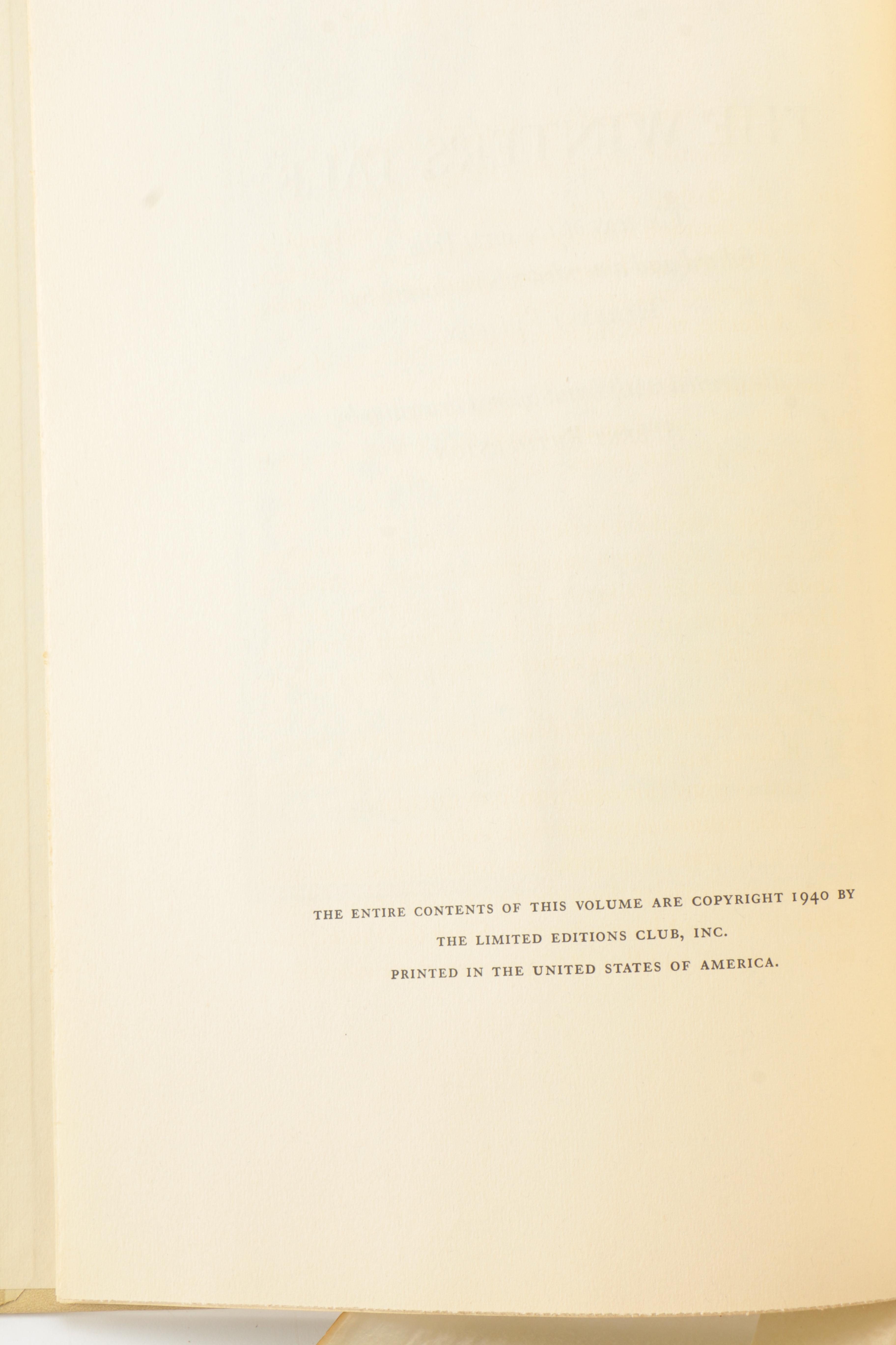 1940 Limited Editions Club Shakespeare Plays Including "Much Ado About Nothing"