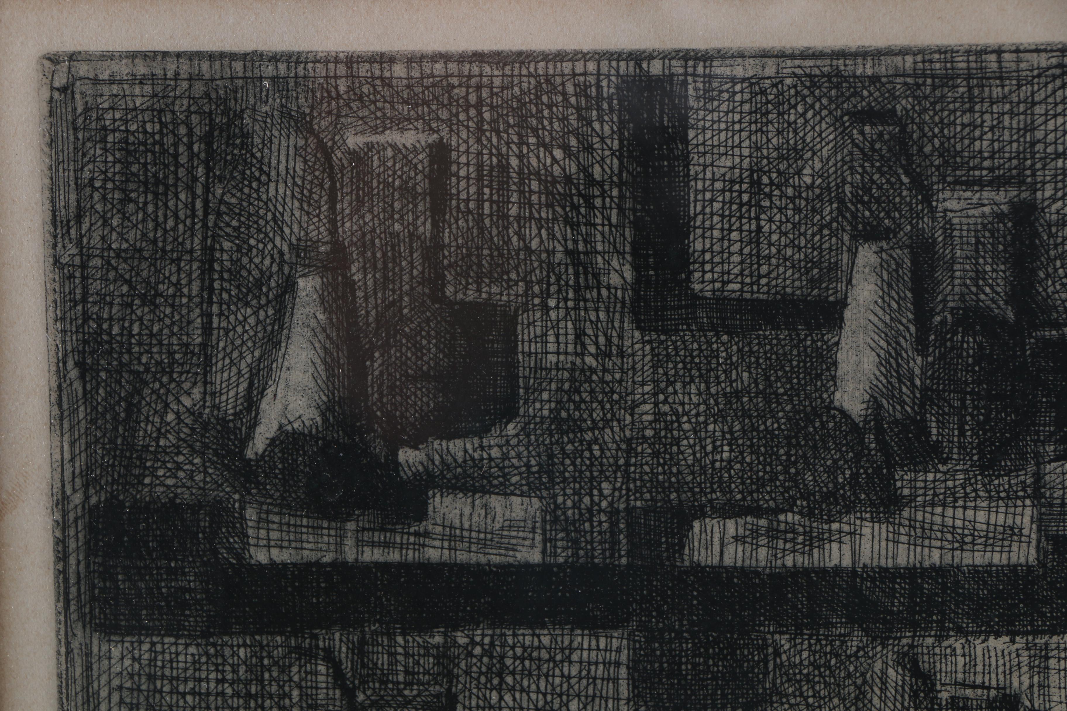 Stuart Egnal Limited Edition Etching "Four Part Still Life"