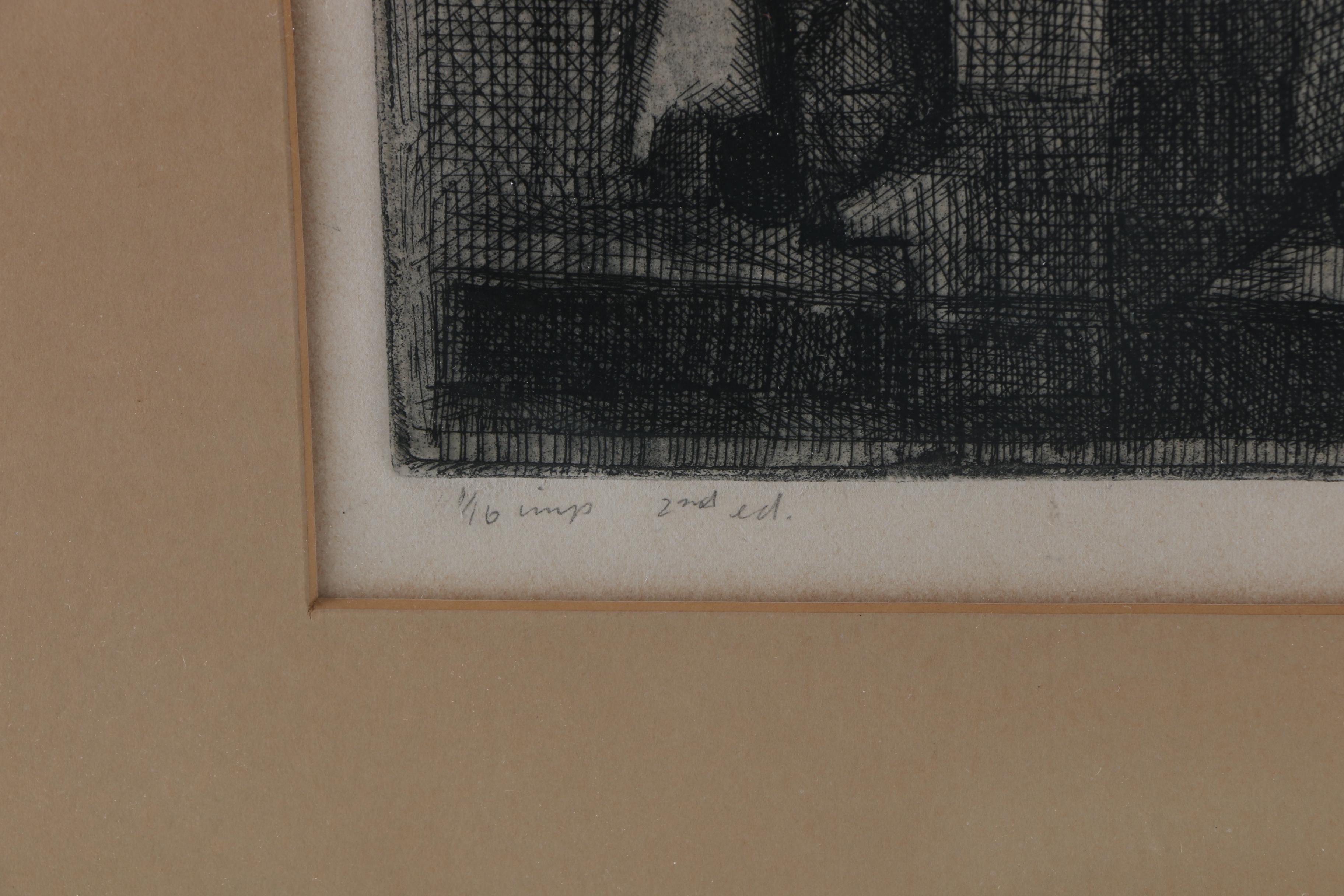 Stuart Egnal Limited Edition Etching "Four Part Still Life"