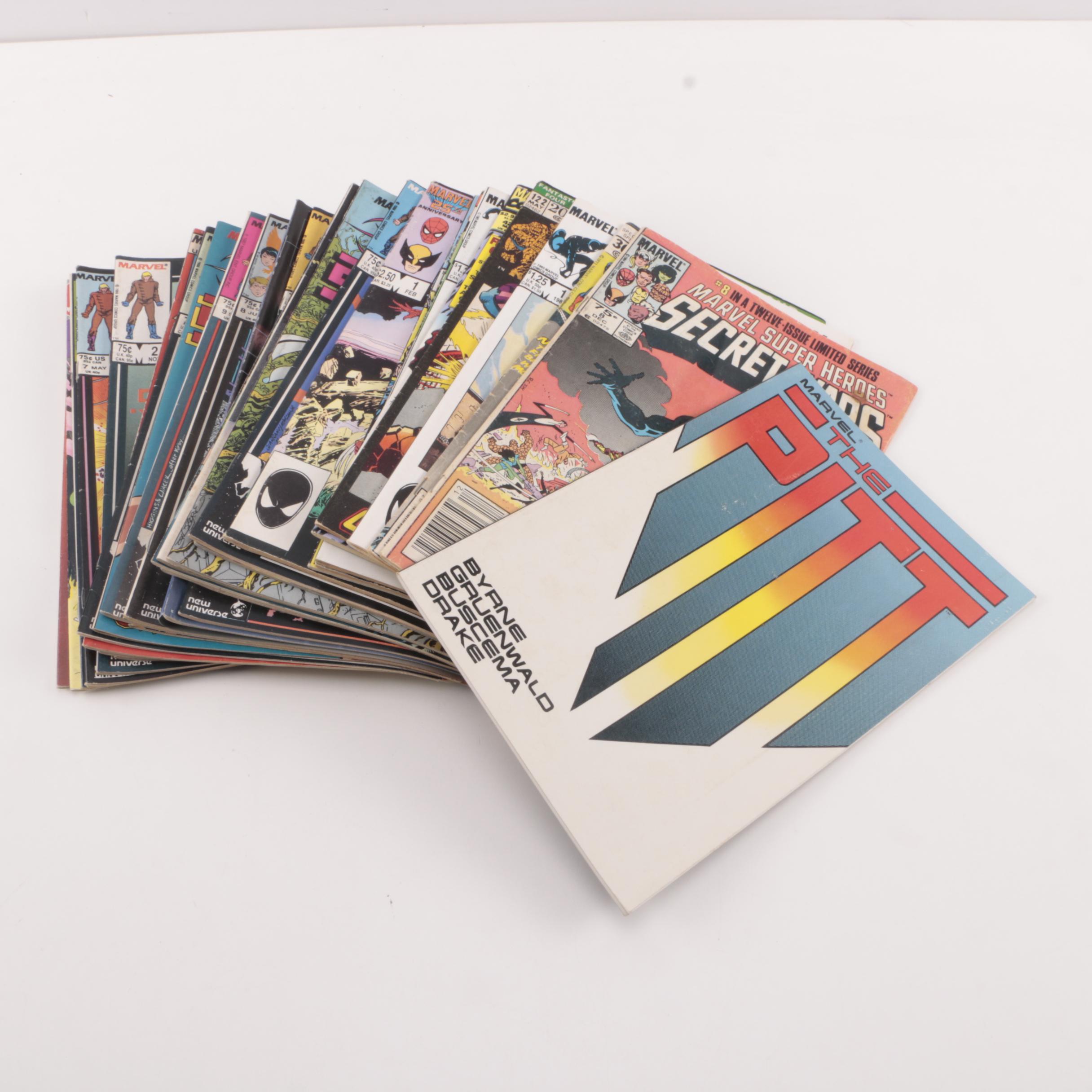 Assorted Comics Featuring "Secret Wars" Issue 8