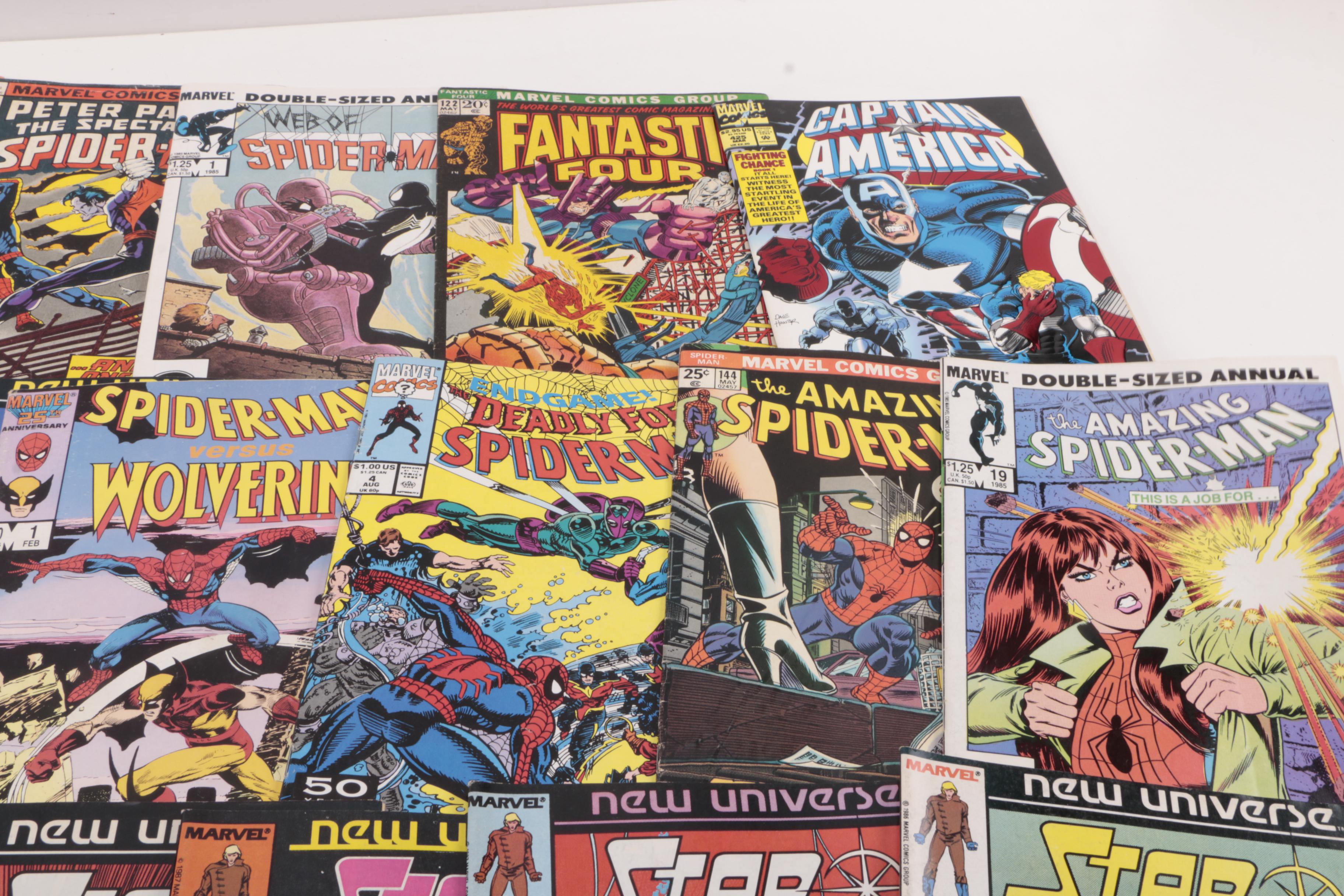 Assorted Comics Featuring "Secret Wars" Issue 8