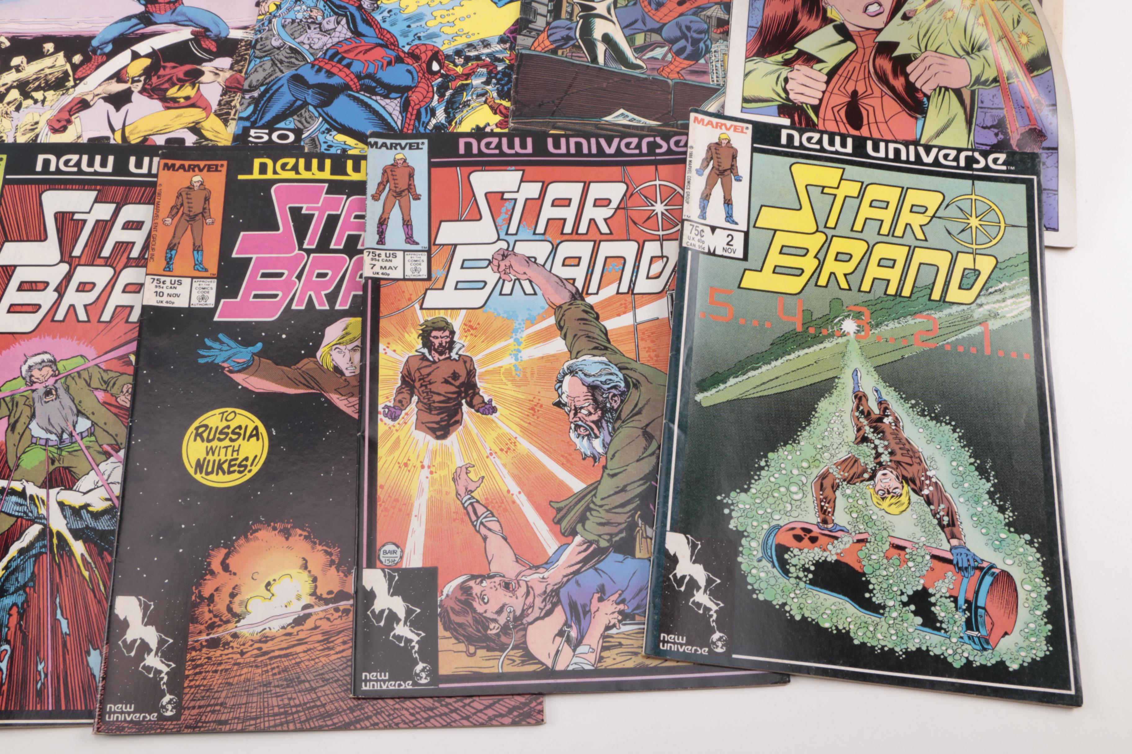 Assorted Comics Featuring "Secret Wars" Issue 8