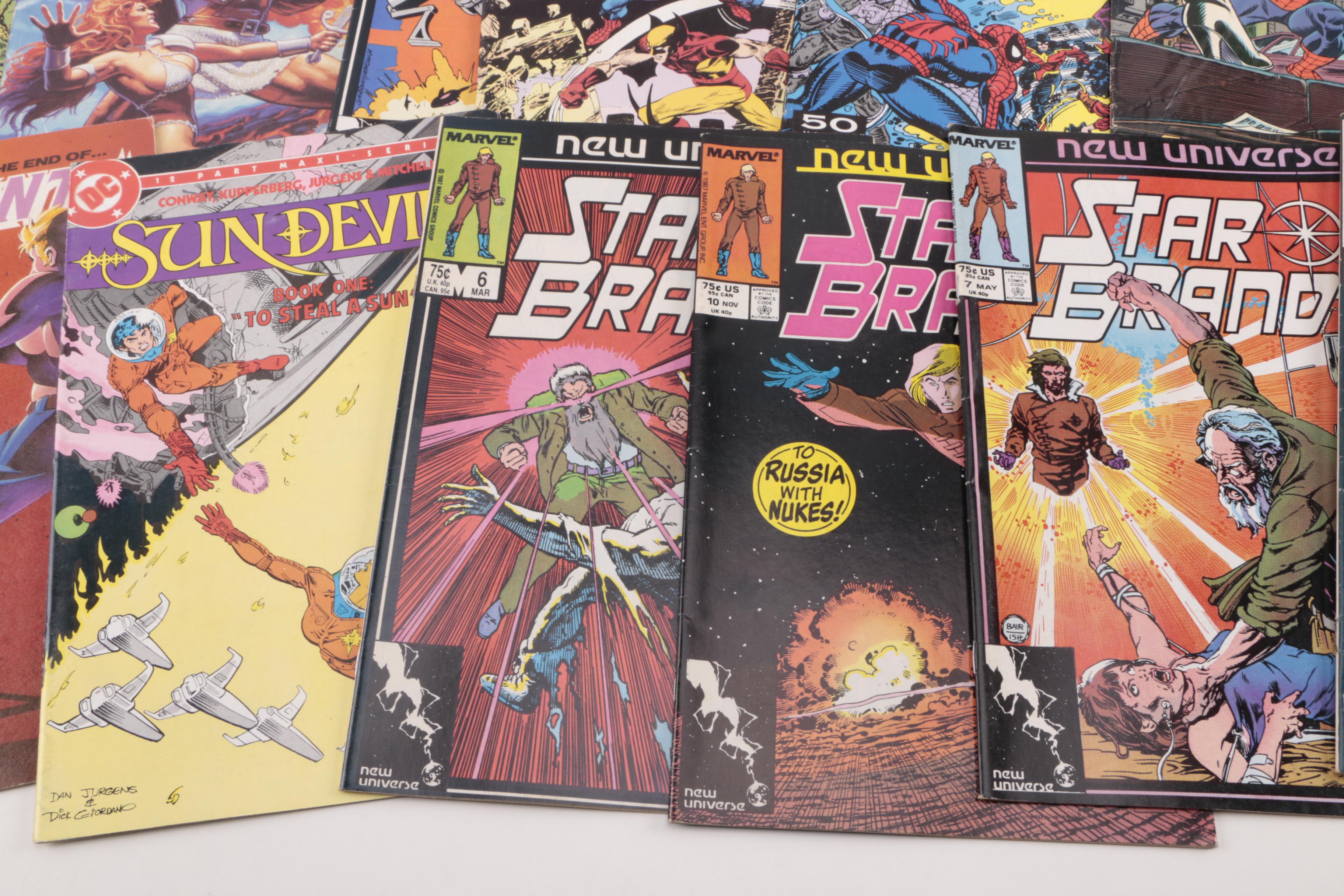 Assorted Comics Featuring "Secret Wars" Issue 8