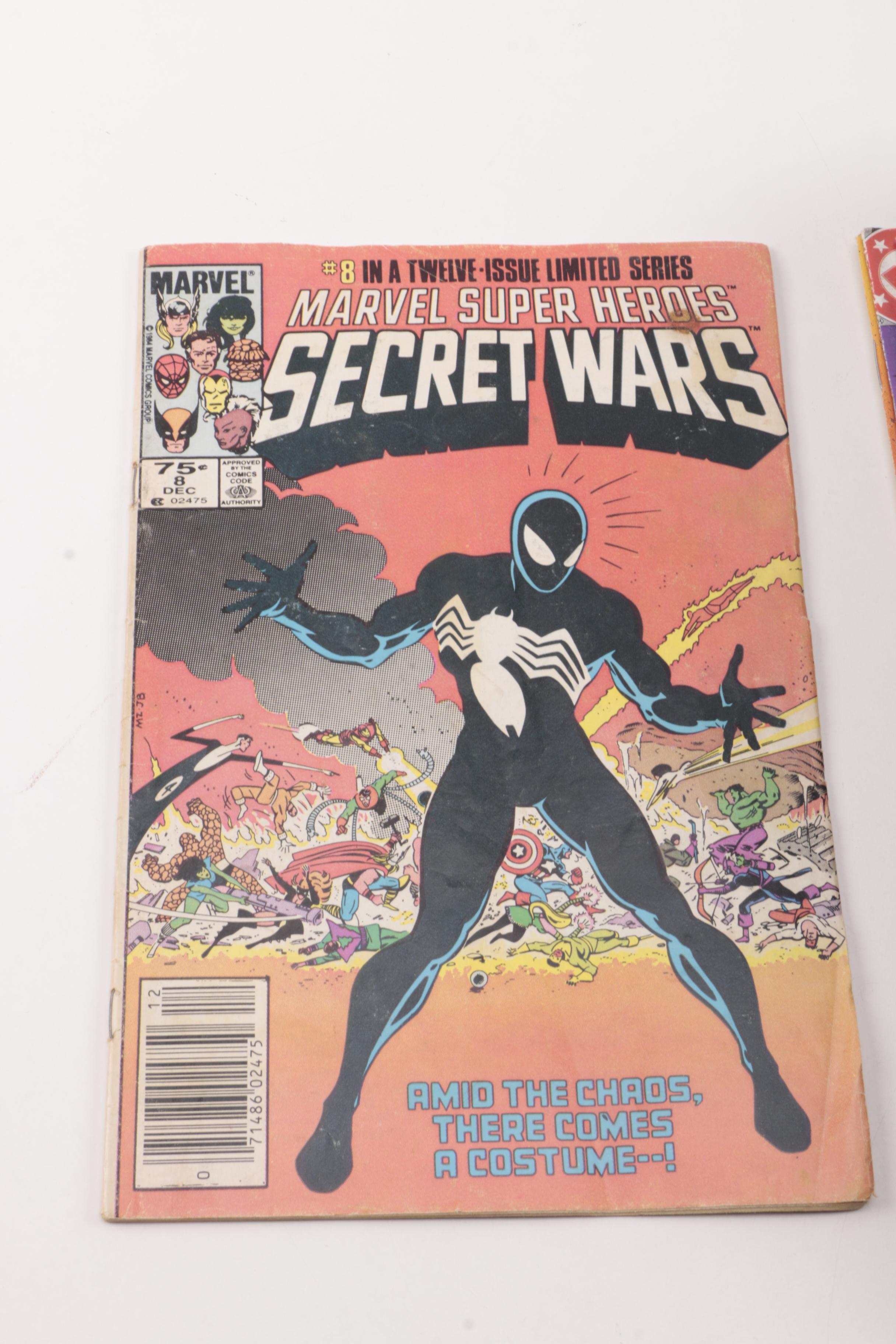 Assorted Comics Featuring "Secret Wars" Issue 8