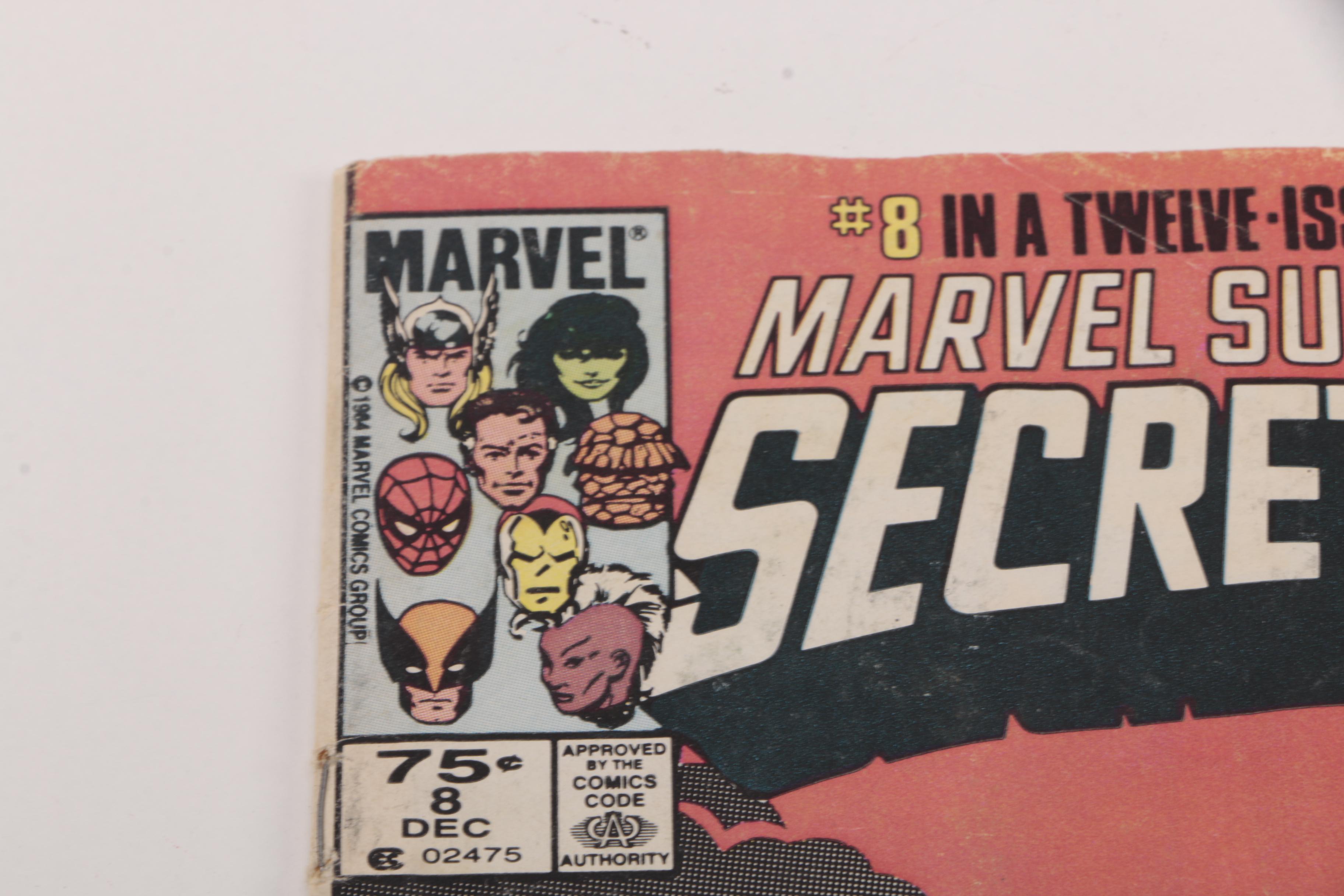 Assorted Comics Featuring "Secret Wars" Issue 8
