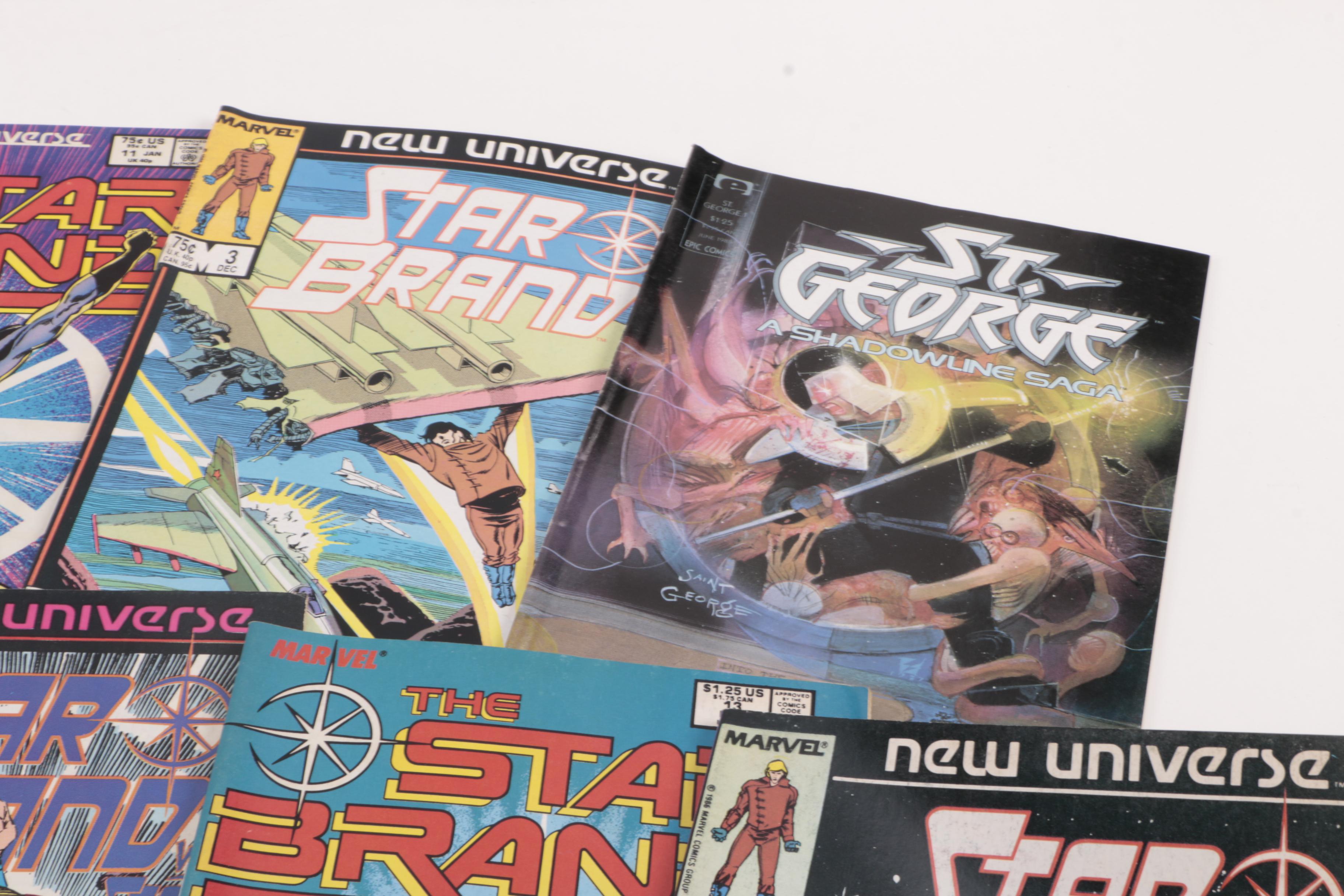 Assorted Comics Featuring "Secret Wars" Issue 8