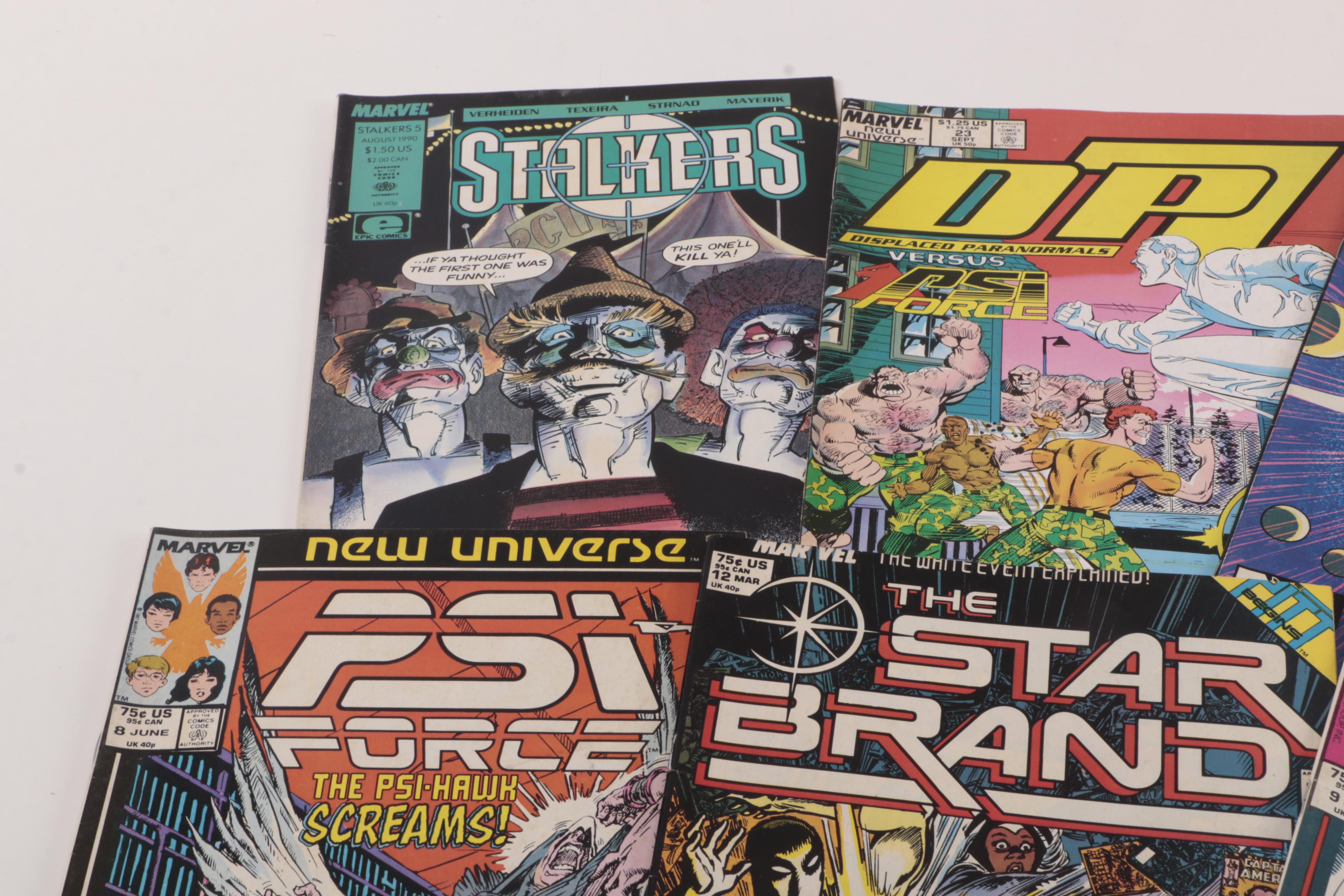 Assorted Comics Featuring "Secret Wars" Issue 8