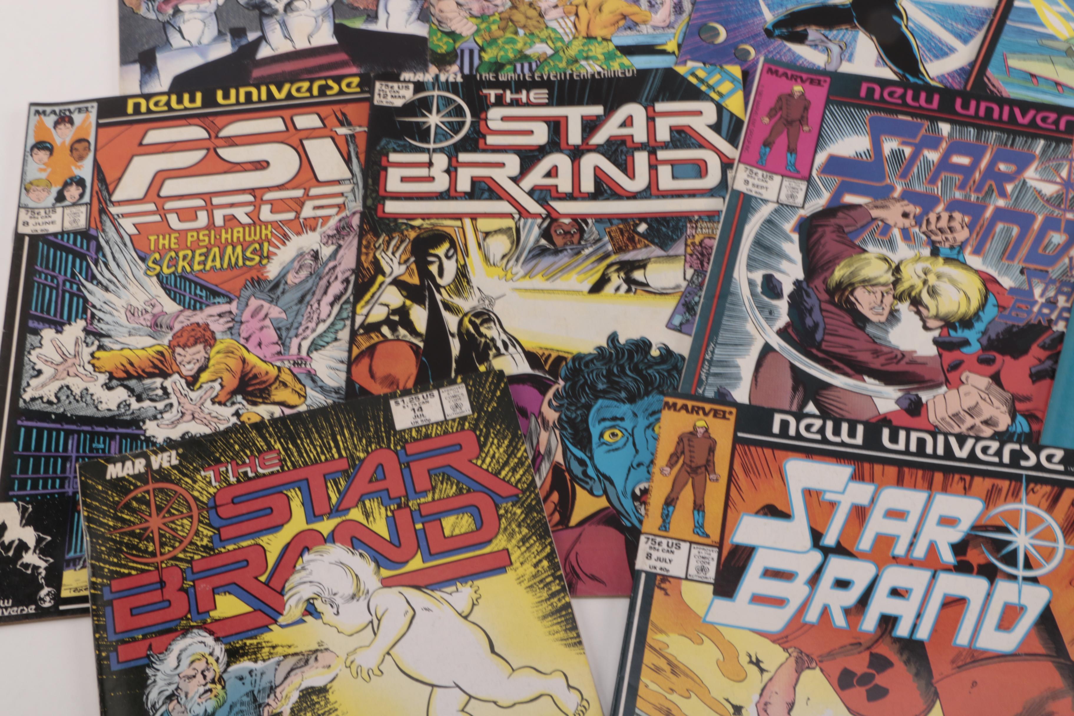 Assorted Comics Featuring "Secret Wars" Issue 8