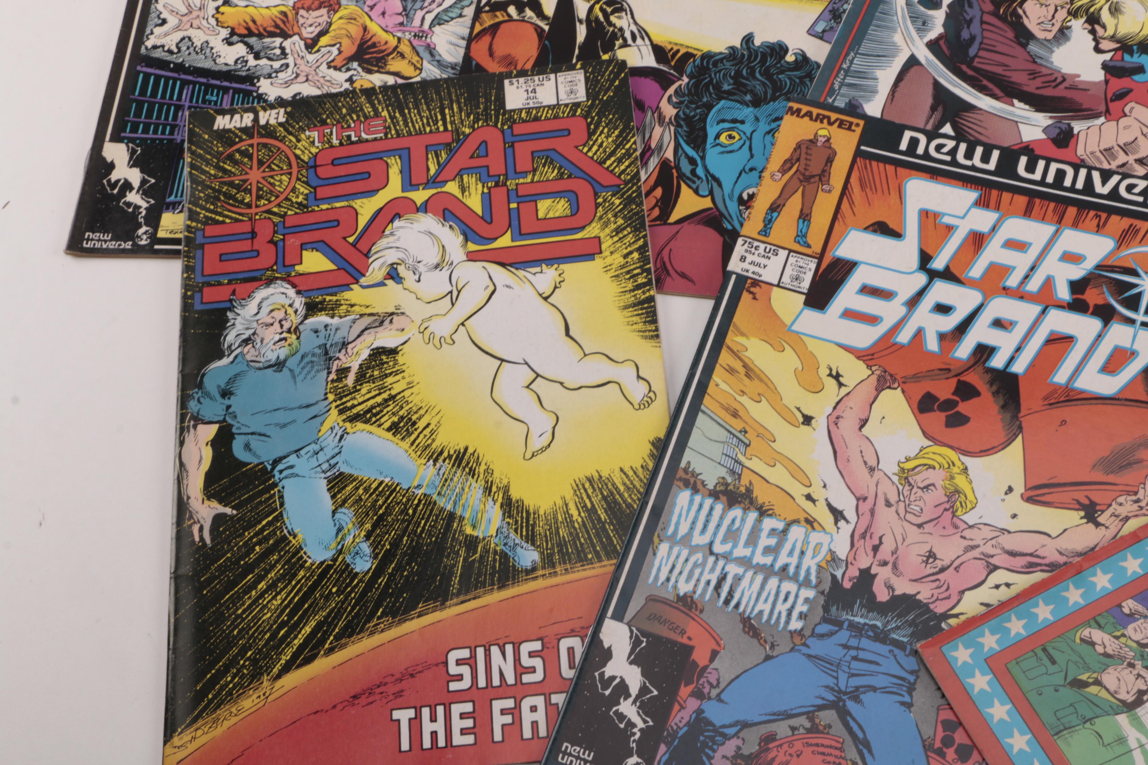 Assorted Comics Featuring "Secret Wars" Issue 8