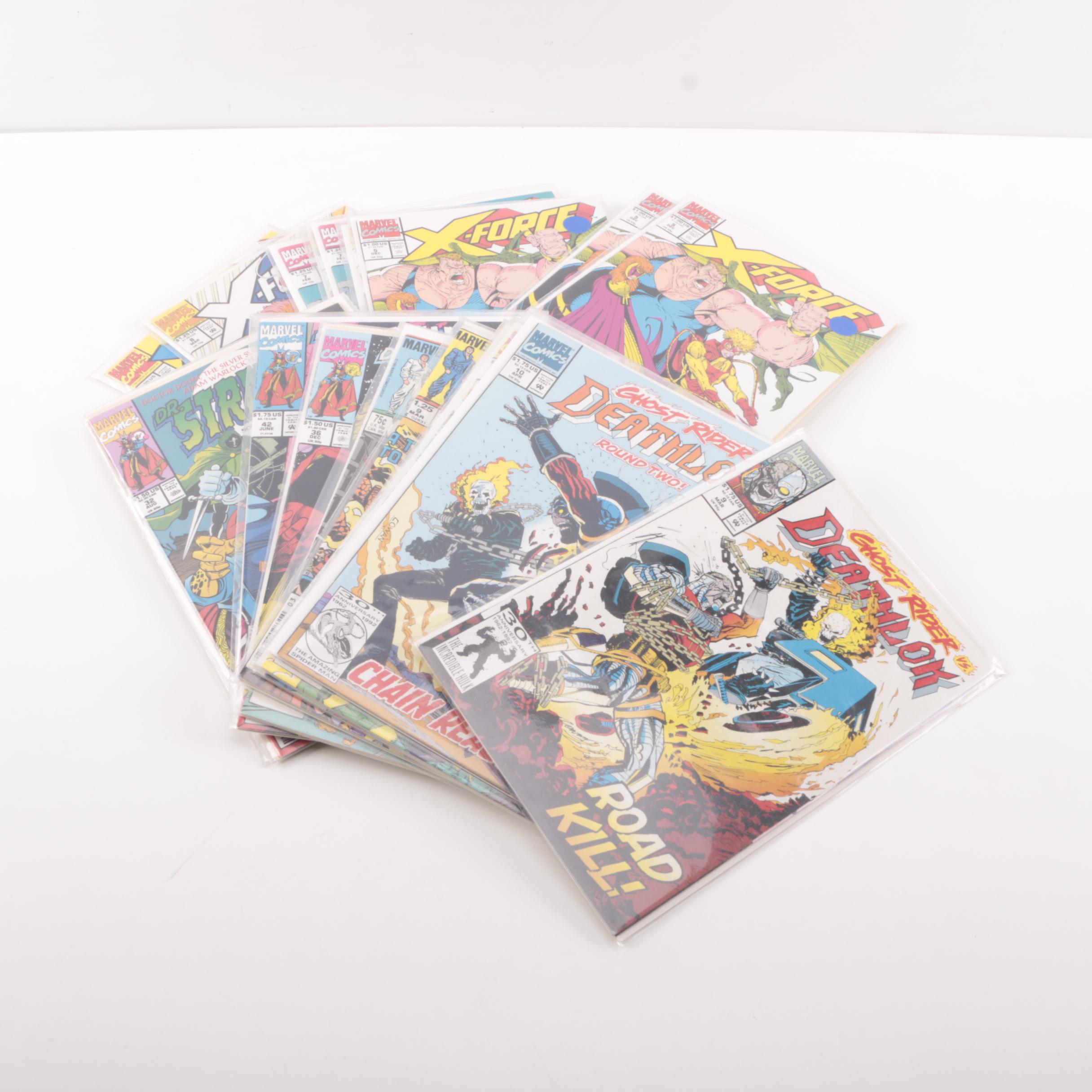 Marvel "X-Force," "Secret Wars," "Dr. Strange" Comics