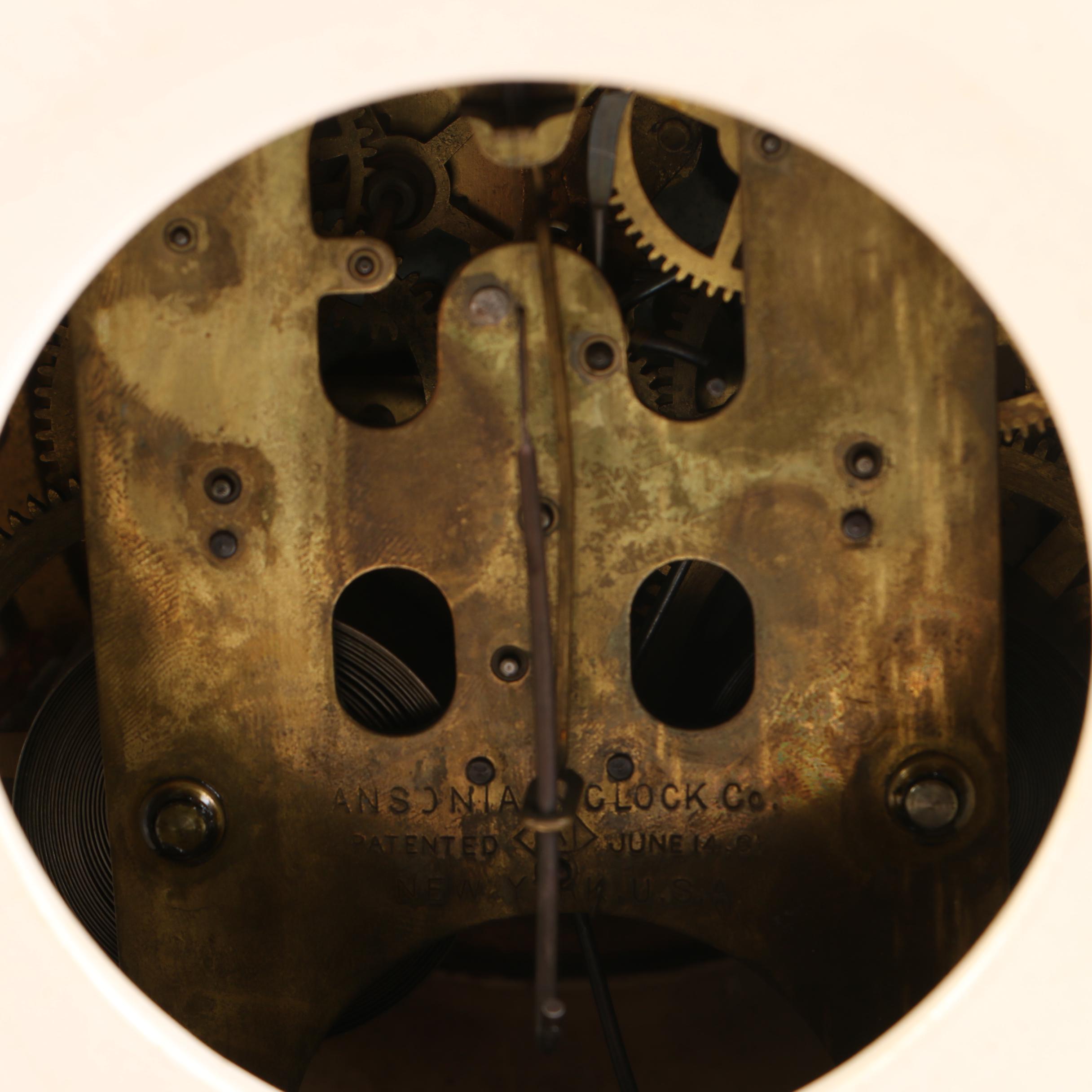 Royal Bonn "La Rambla" and Ansonia Porcelain Mantel Clock