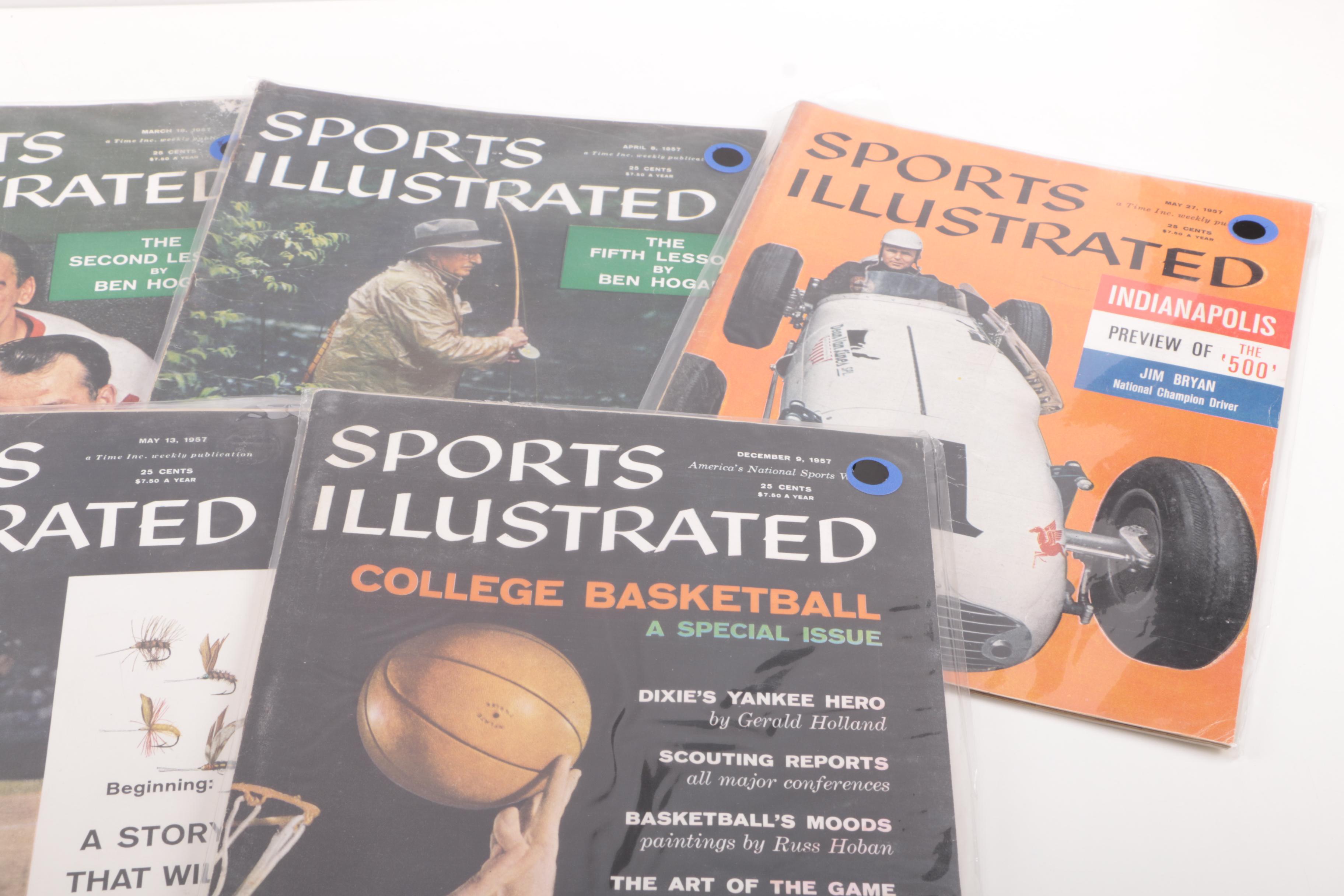 Assorted "Sports Illustrated" Magazines from 1957
