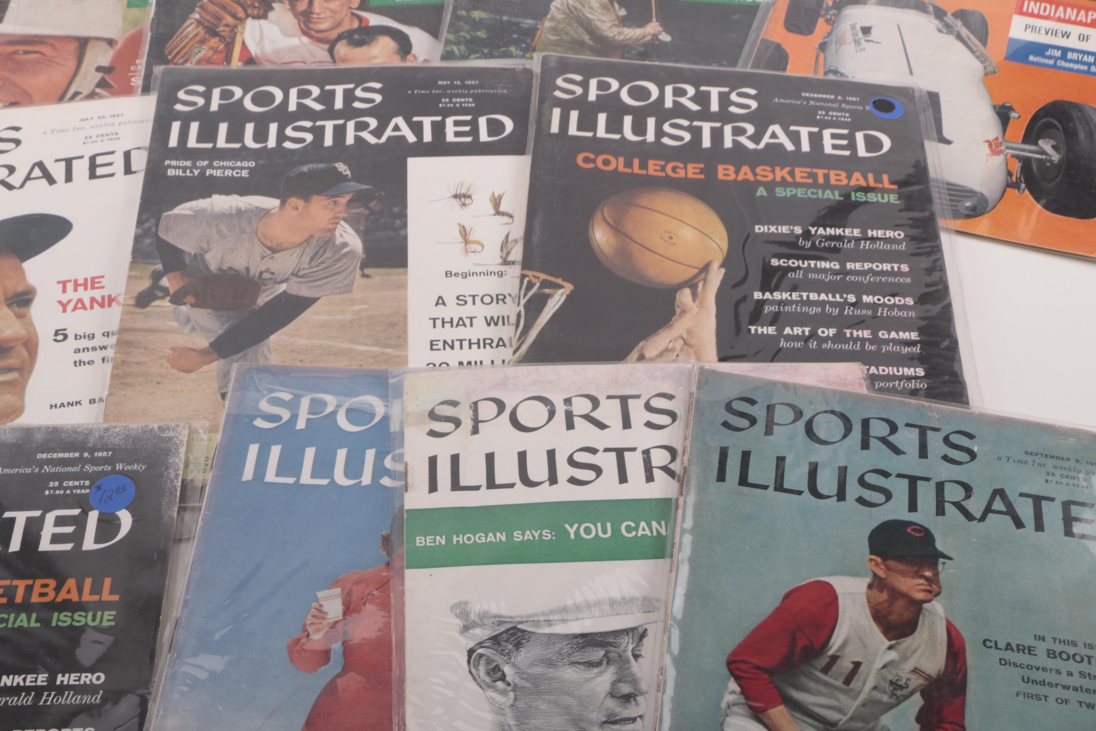 Assorted "Sports Illustrated" Magazines from 1957