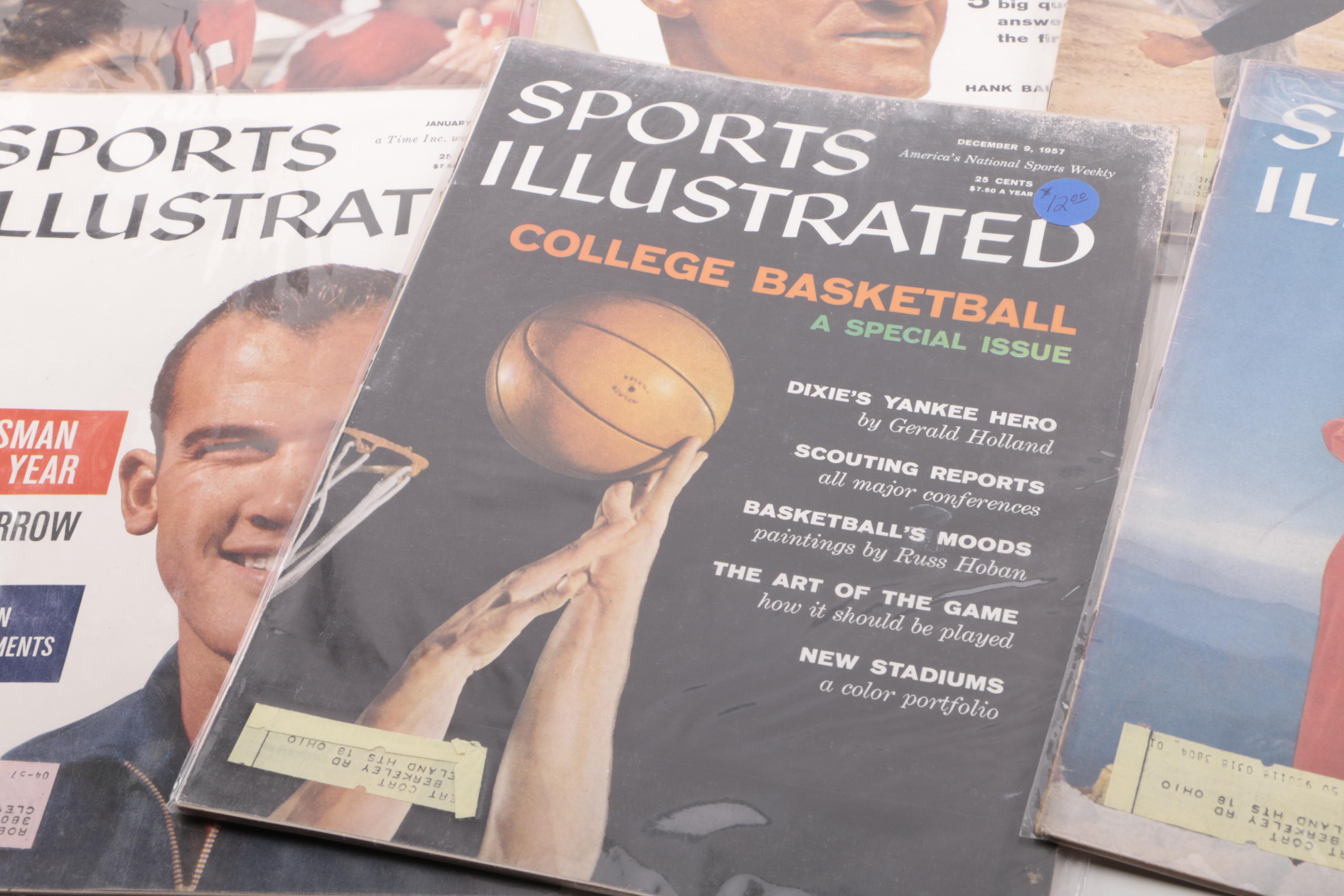 Assorted "Sports Illustrated" Magazines from 1957