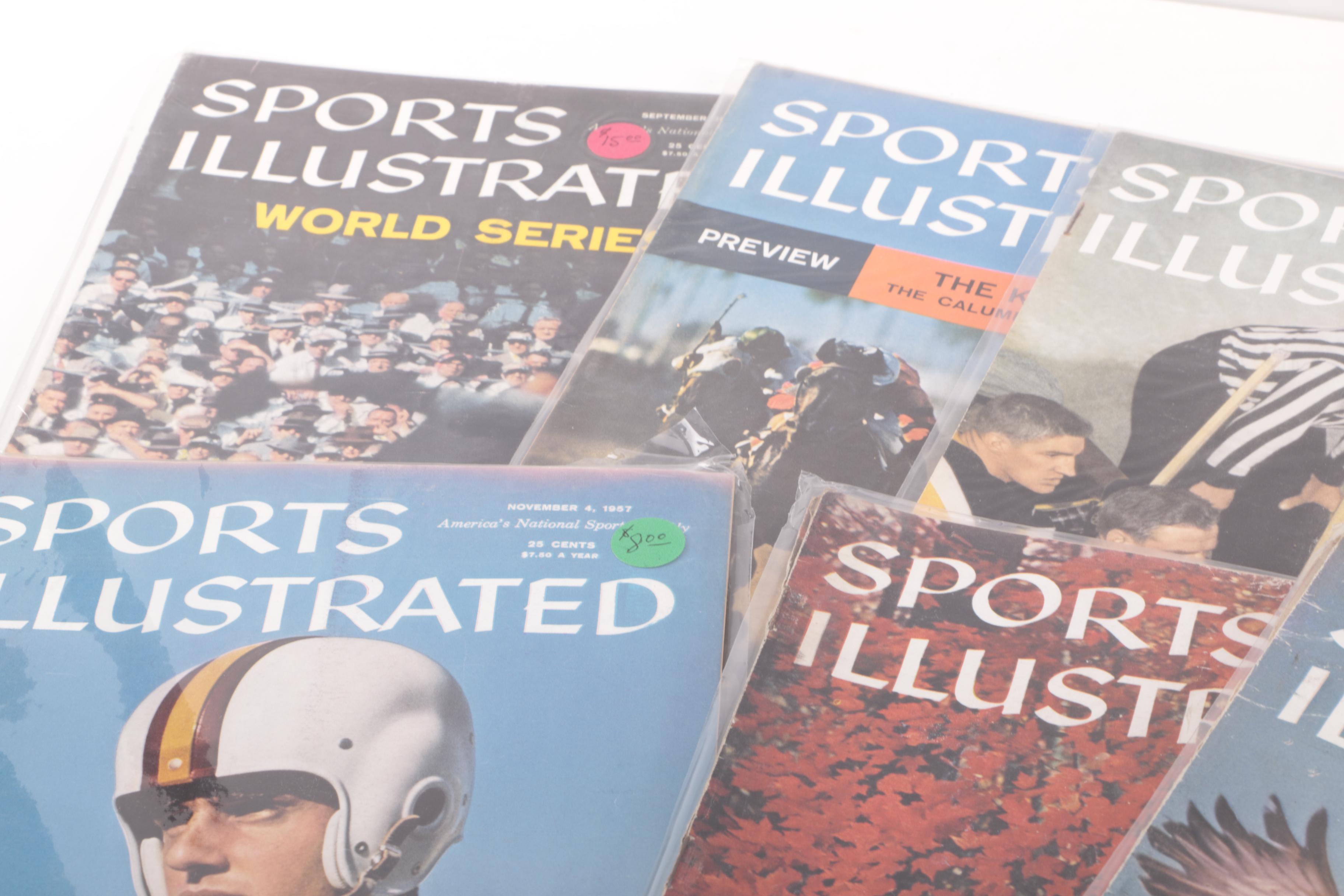 Assorted "Sports Illustrated" Magazines from 1957