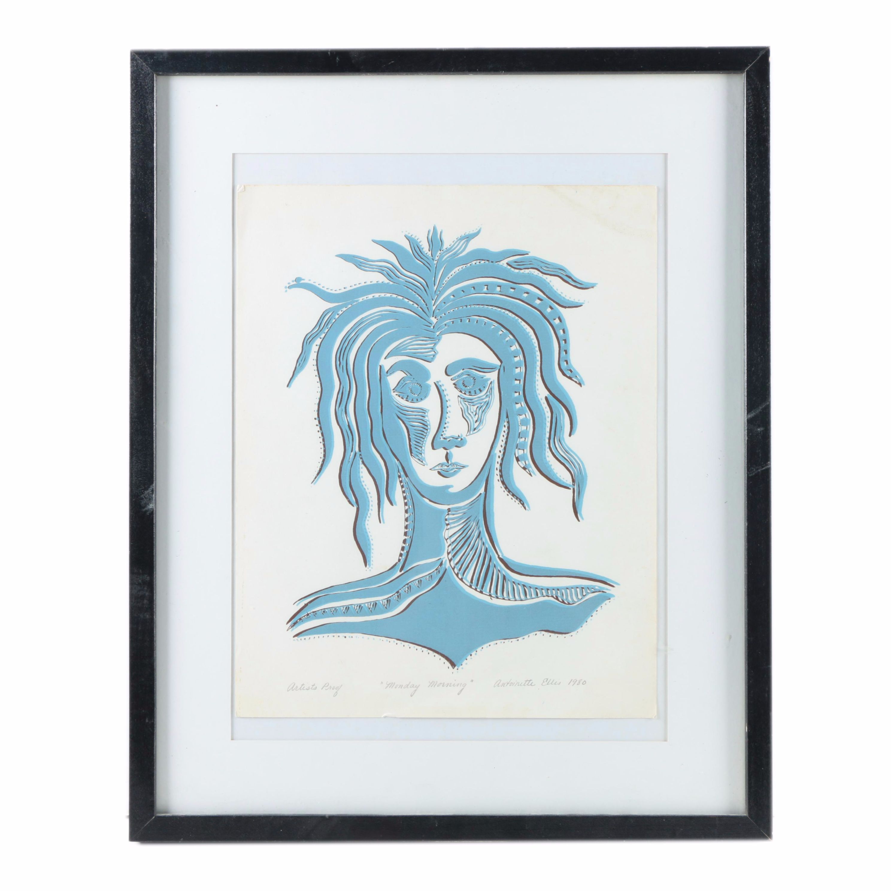 Antoinette Ellis Artist's Proof Serigraph Print "Monday Morning"