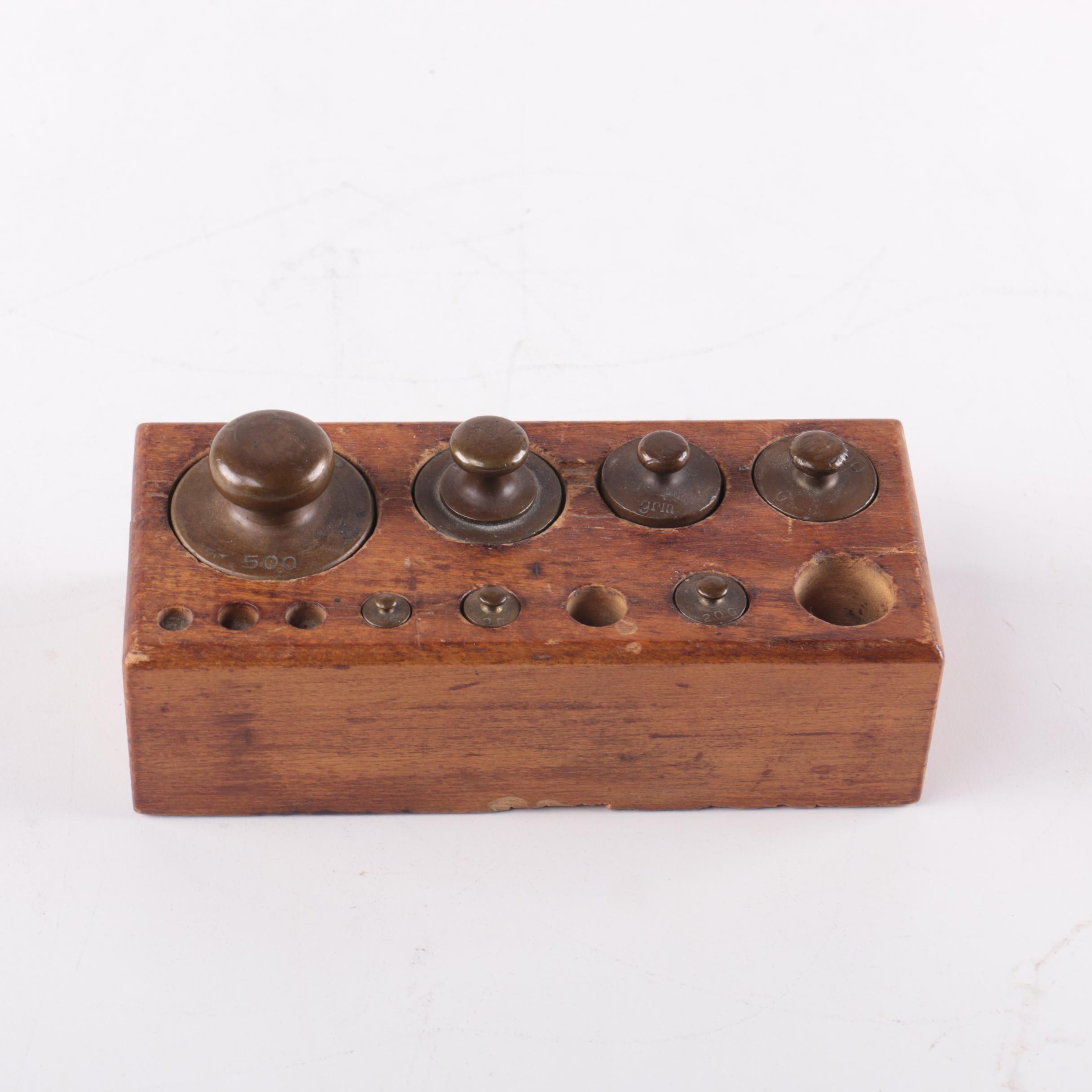 Vintage Ohaus Balance Scale with Weights