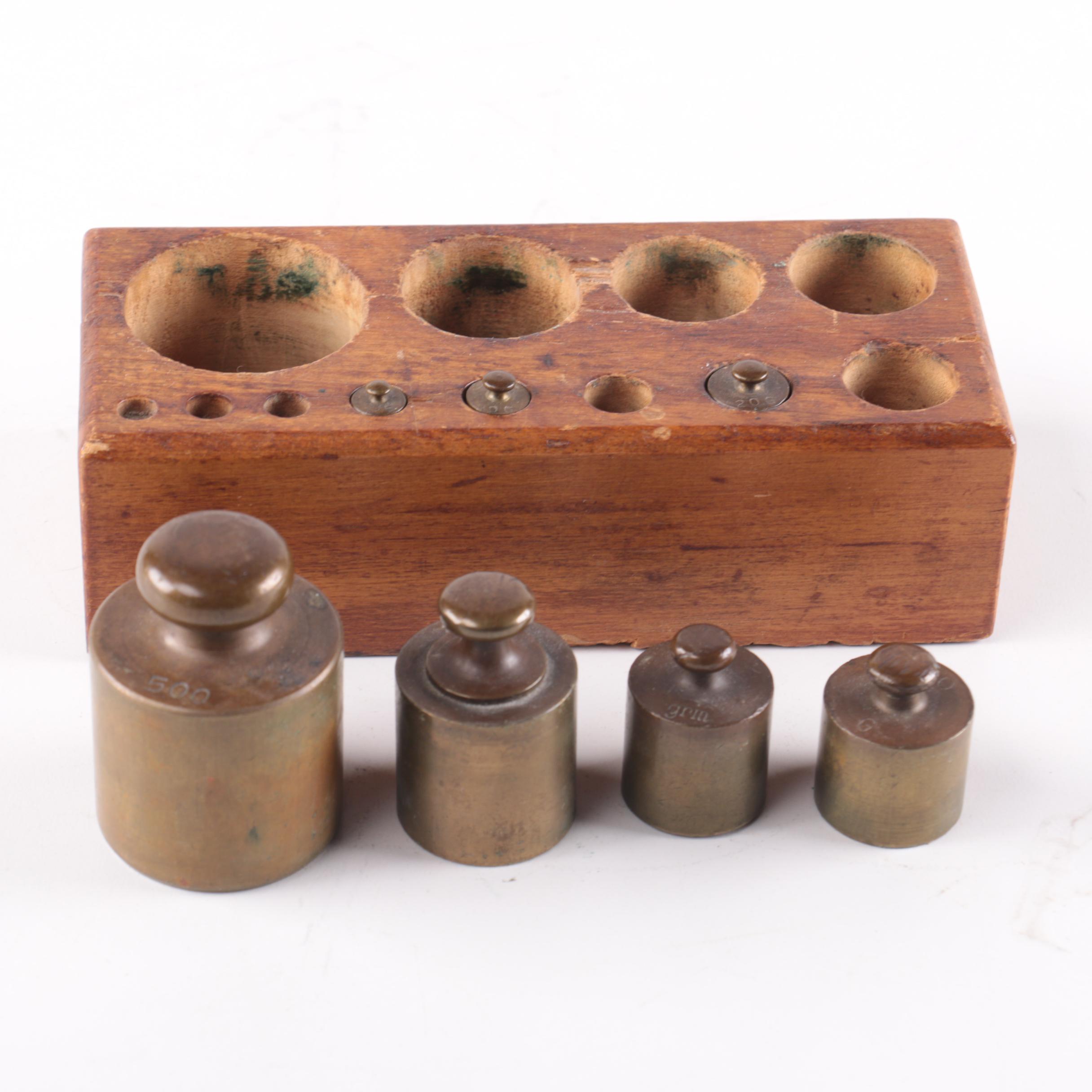 Vintage Ohaus Balance Scale with Weights