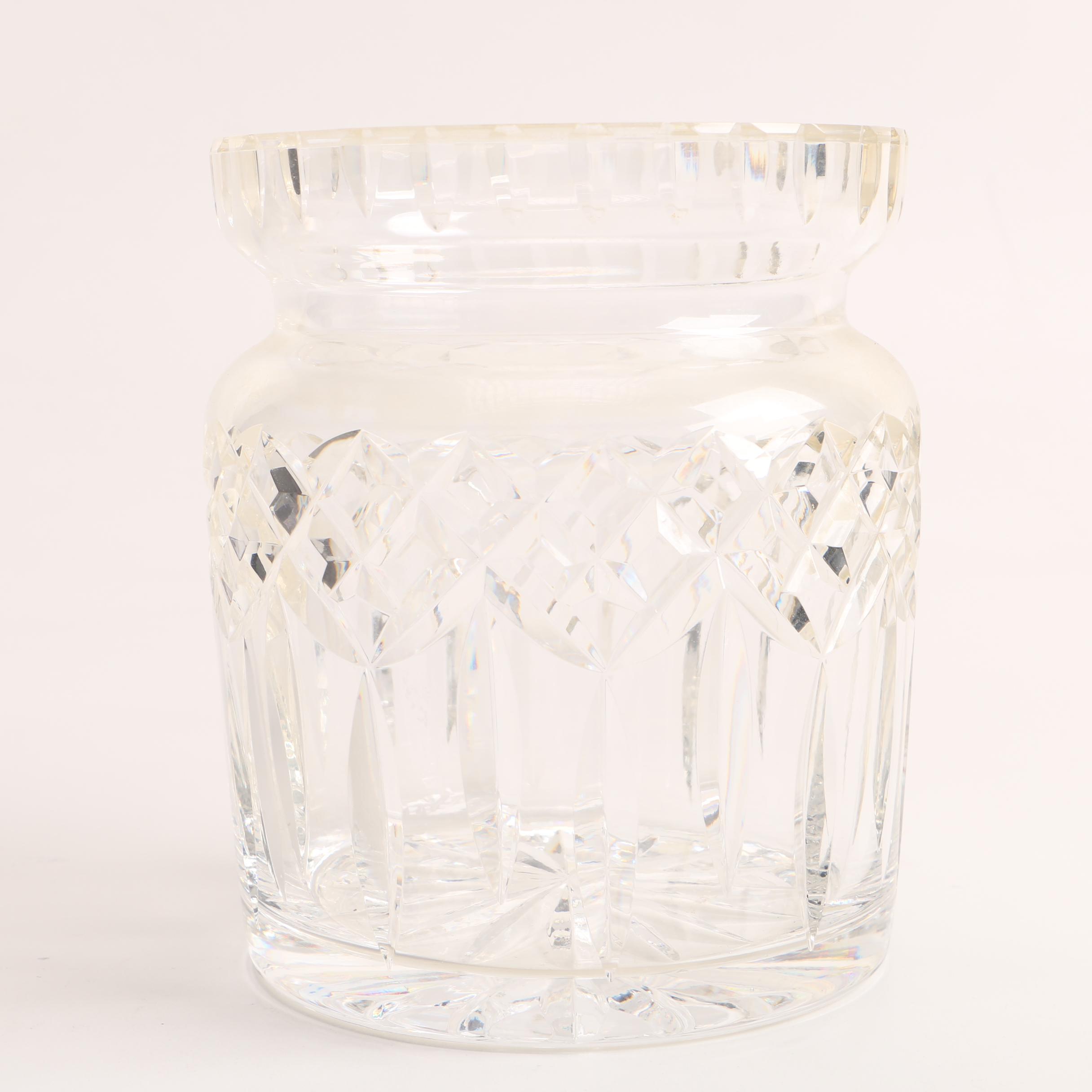 Waterford Crystal "Glandore" and "Lismore" Biscuit Barrels