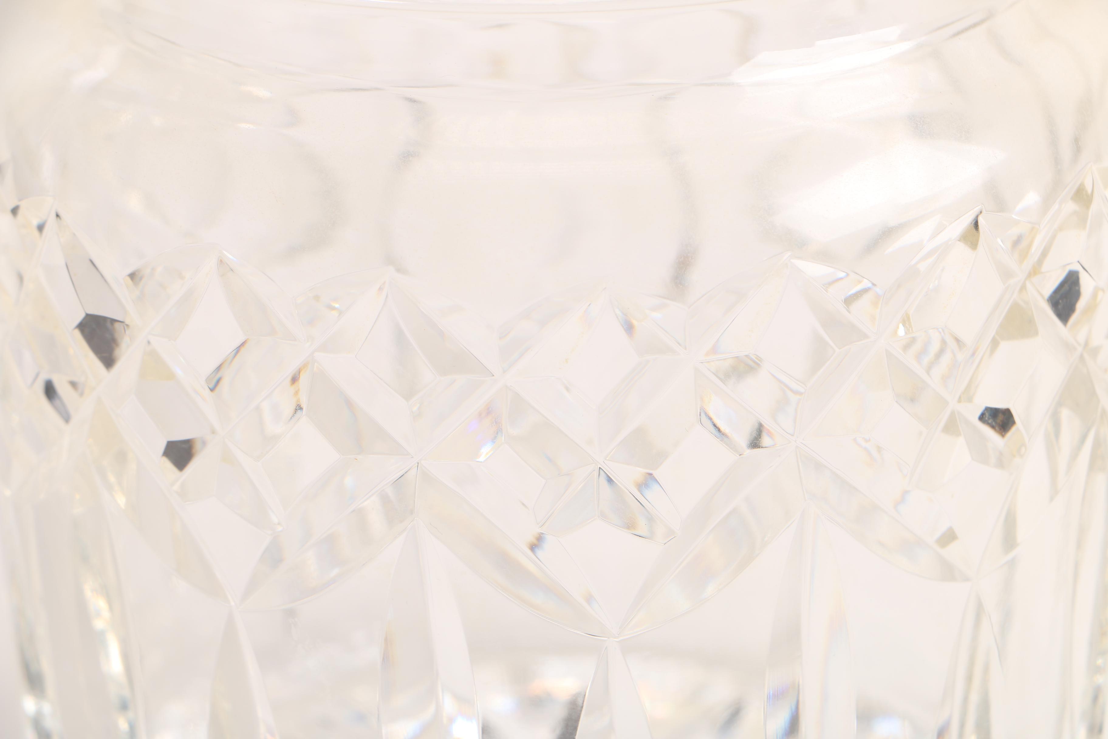 Waterford Crystal "Glandore" and "Lismore" Biscuit Barrels