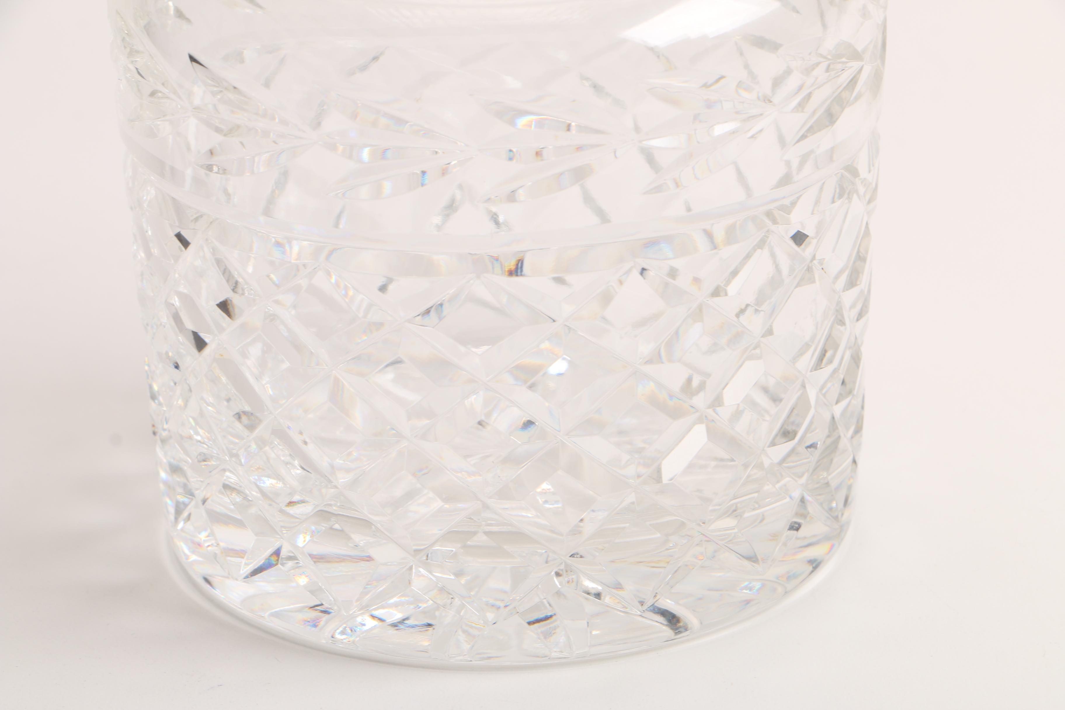 Waterford Crystal "Glandore" and "Lismore" Biscuit Barrels
