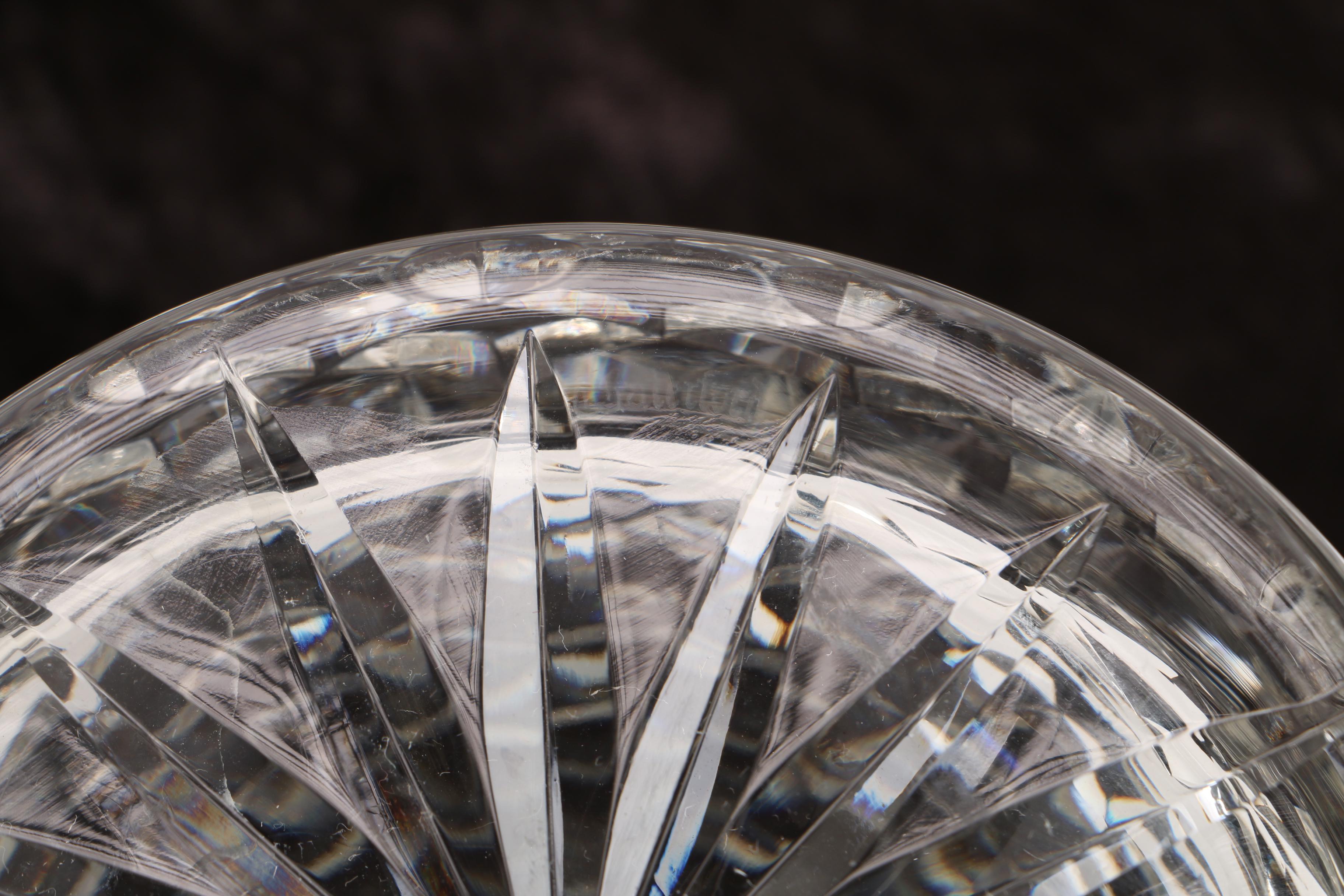 Waterford Crystal "Glandore" and "Lismore" Biscuit Barrels