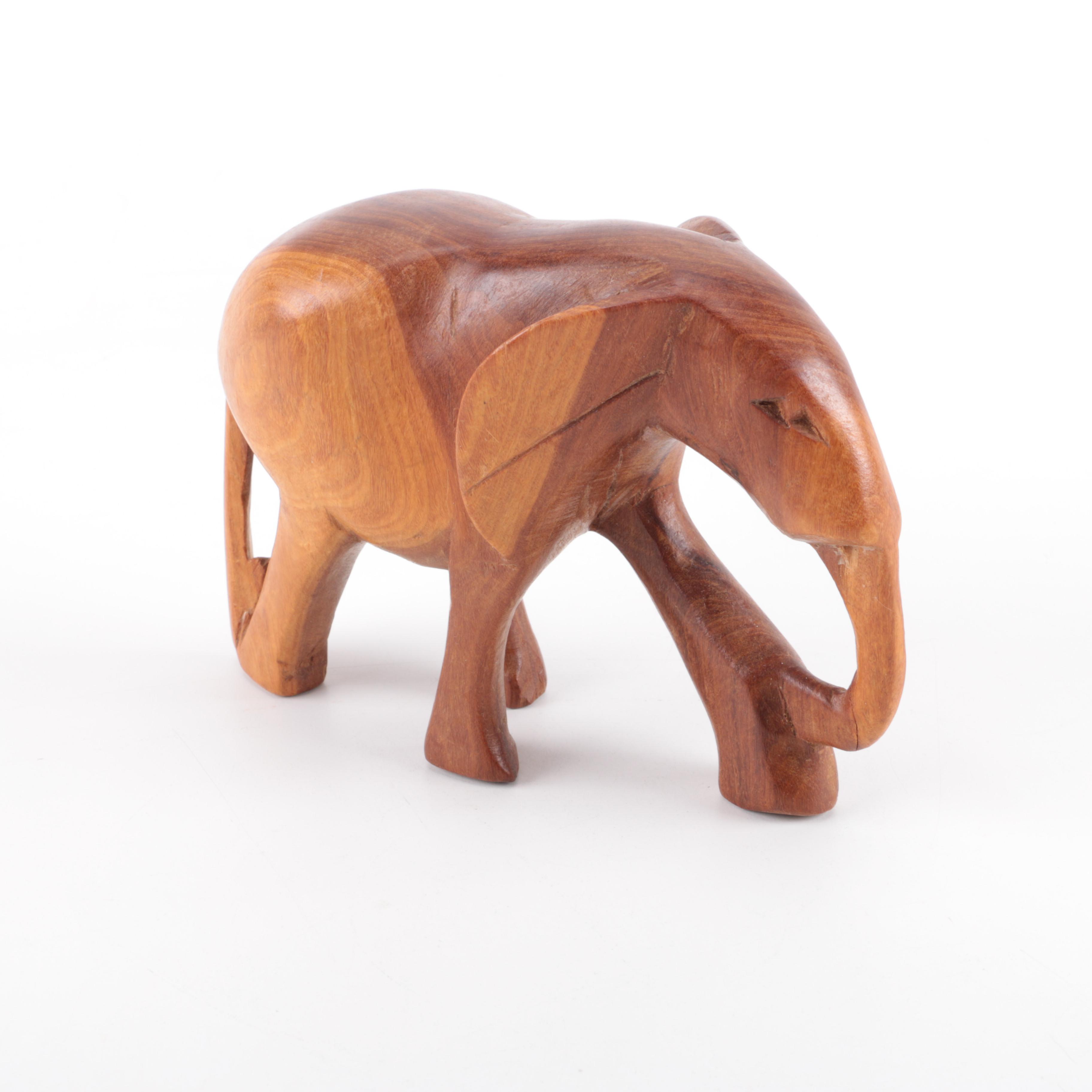 Wooden African Animal Figurines