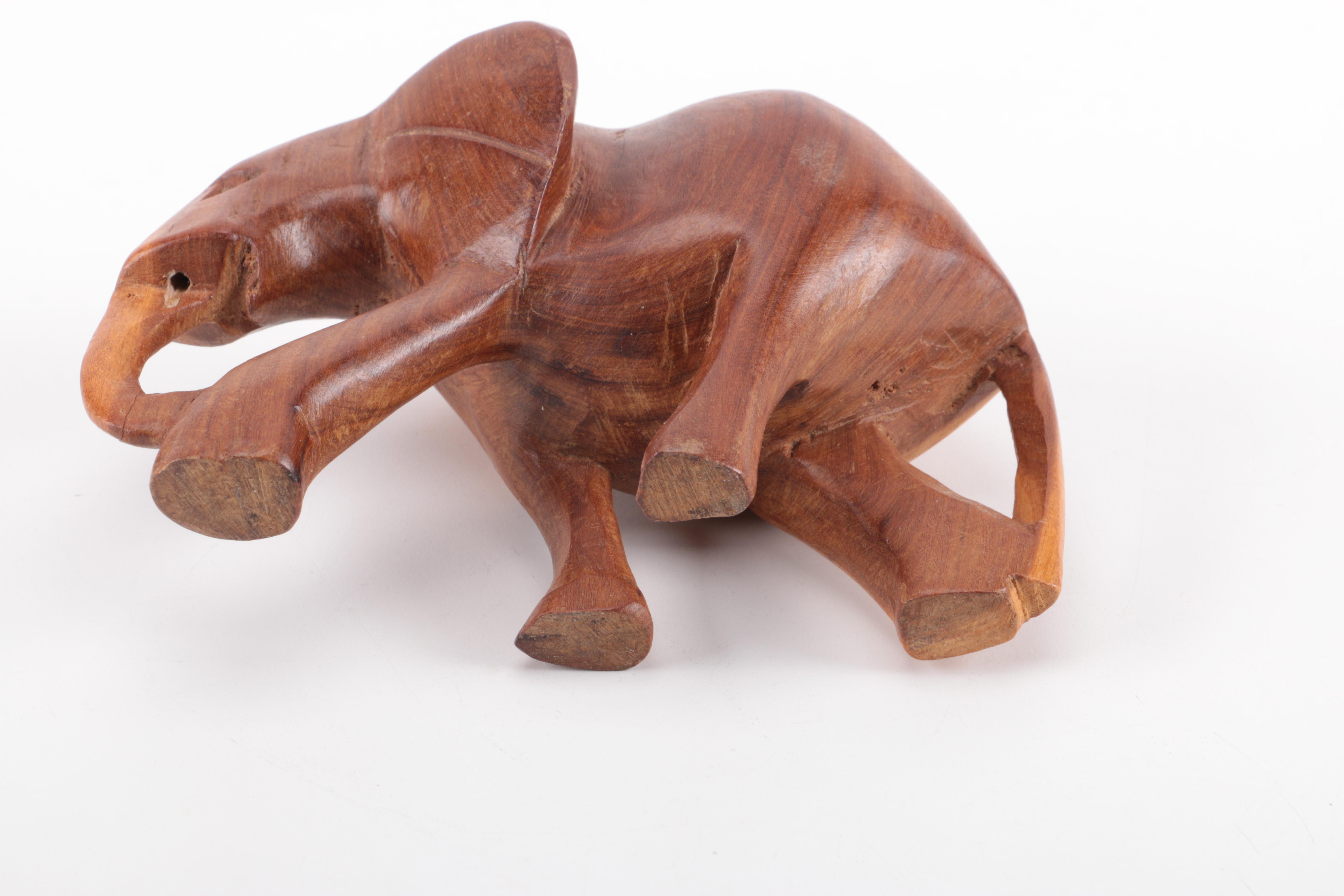 Wooden African Animal Figurines