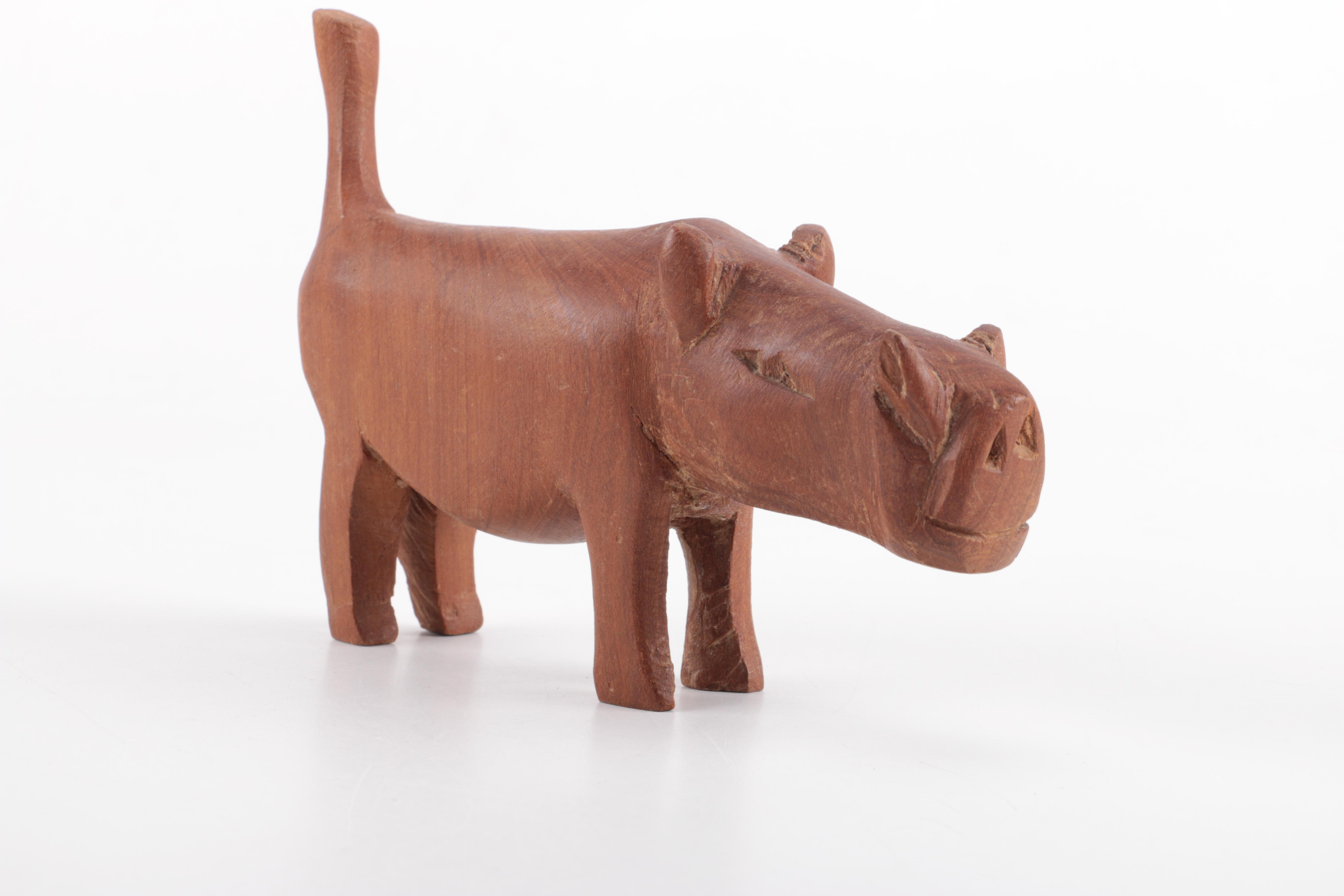 Wooden African Animal Figurines