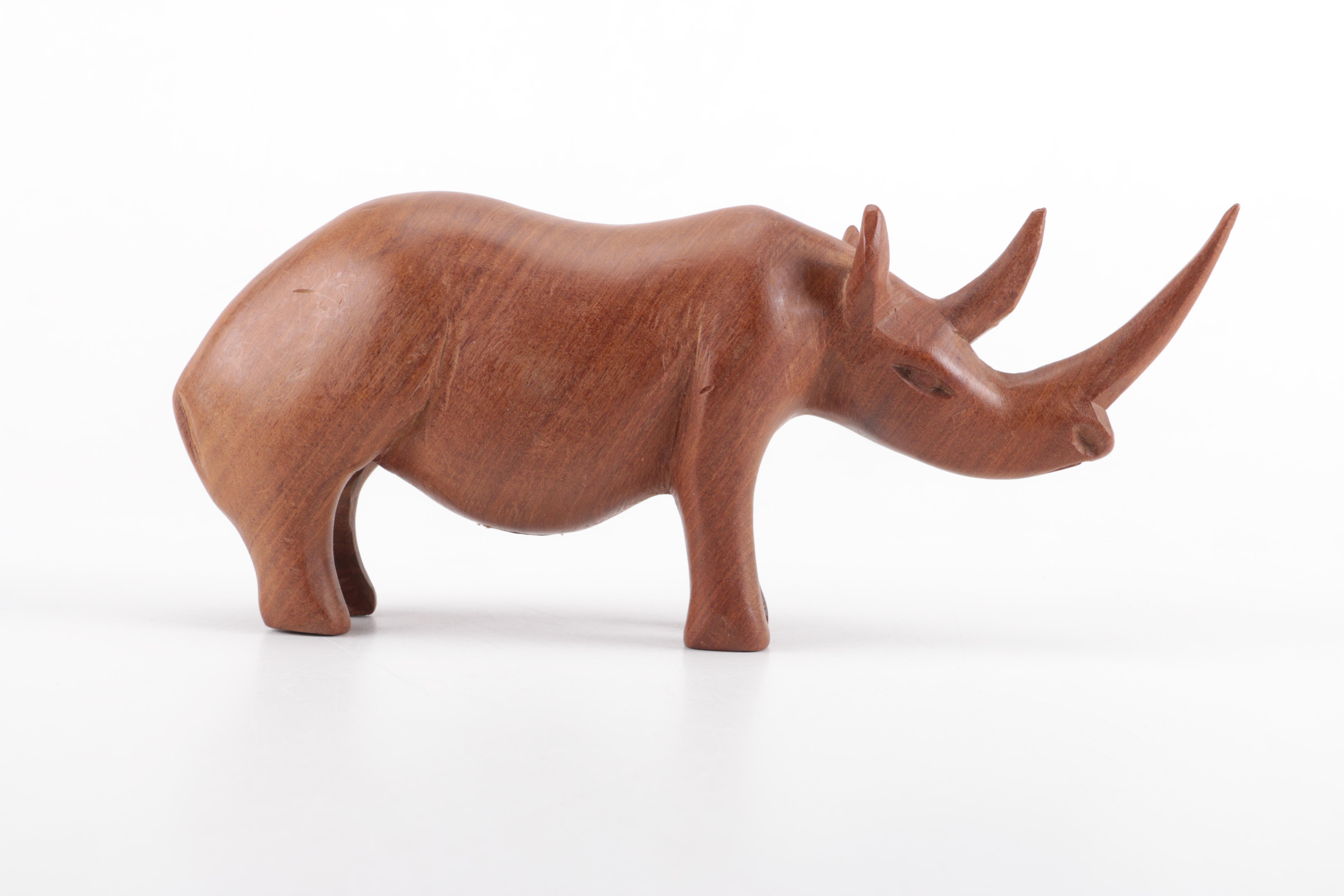 Wooden African Animal Figurines