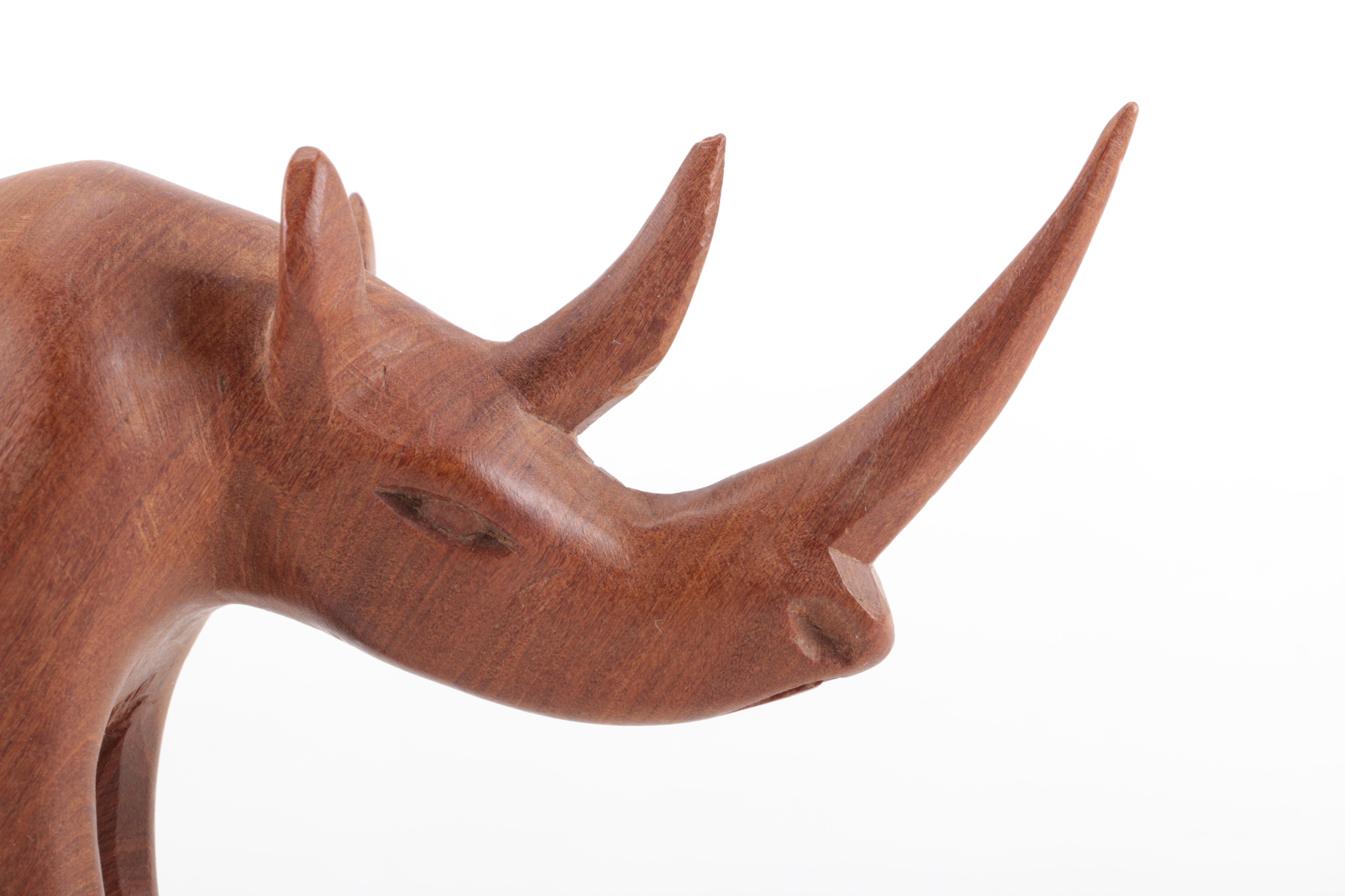Wooden African Animal Figurines