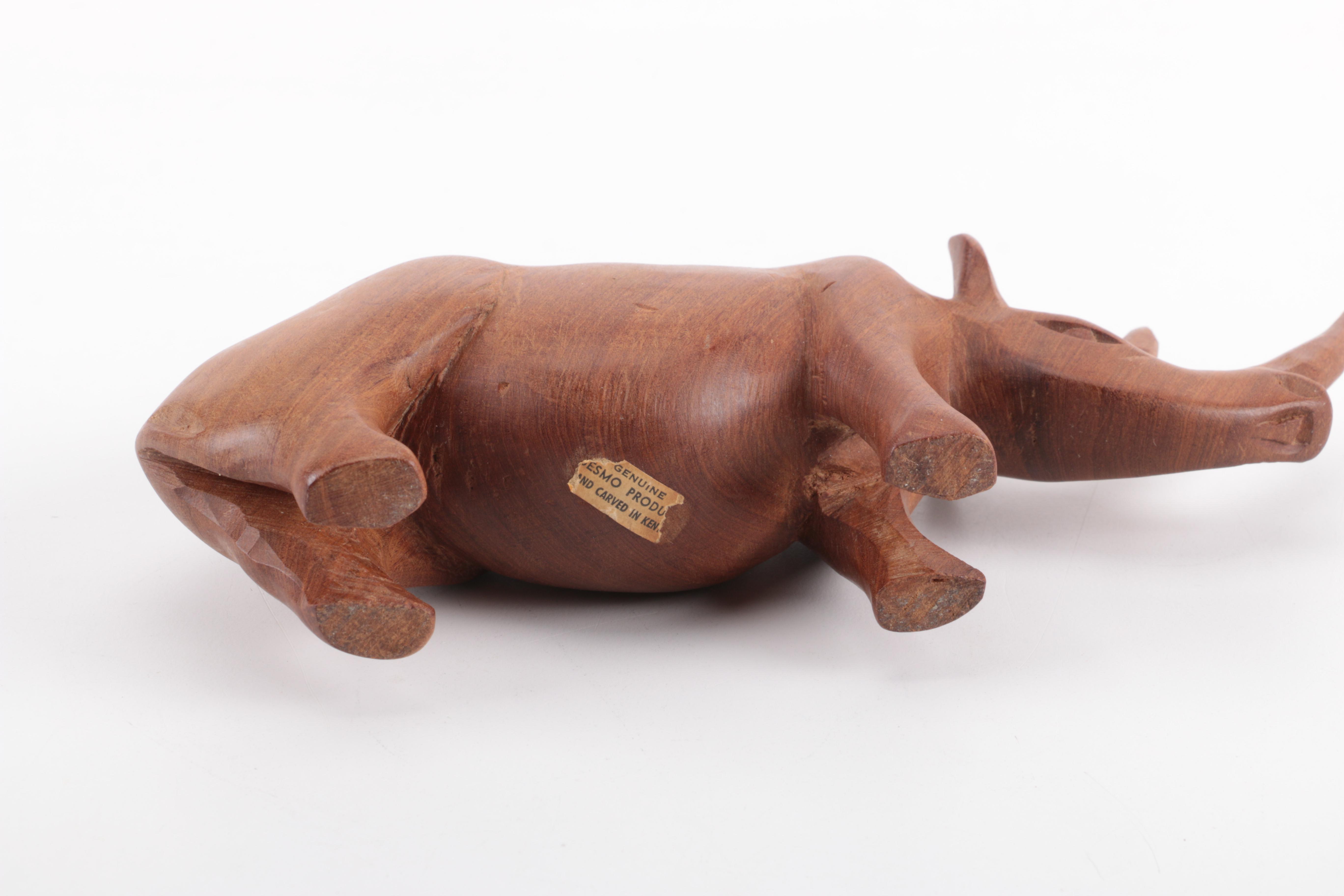 Wooden African Animal Figurines