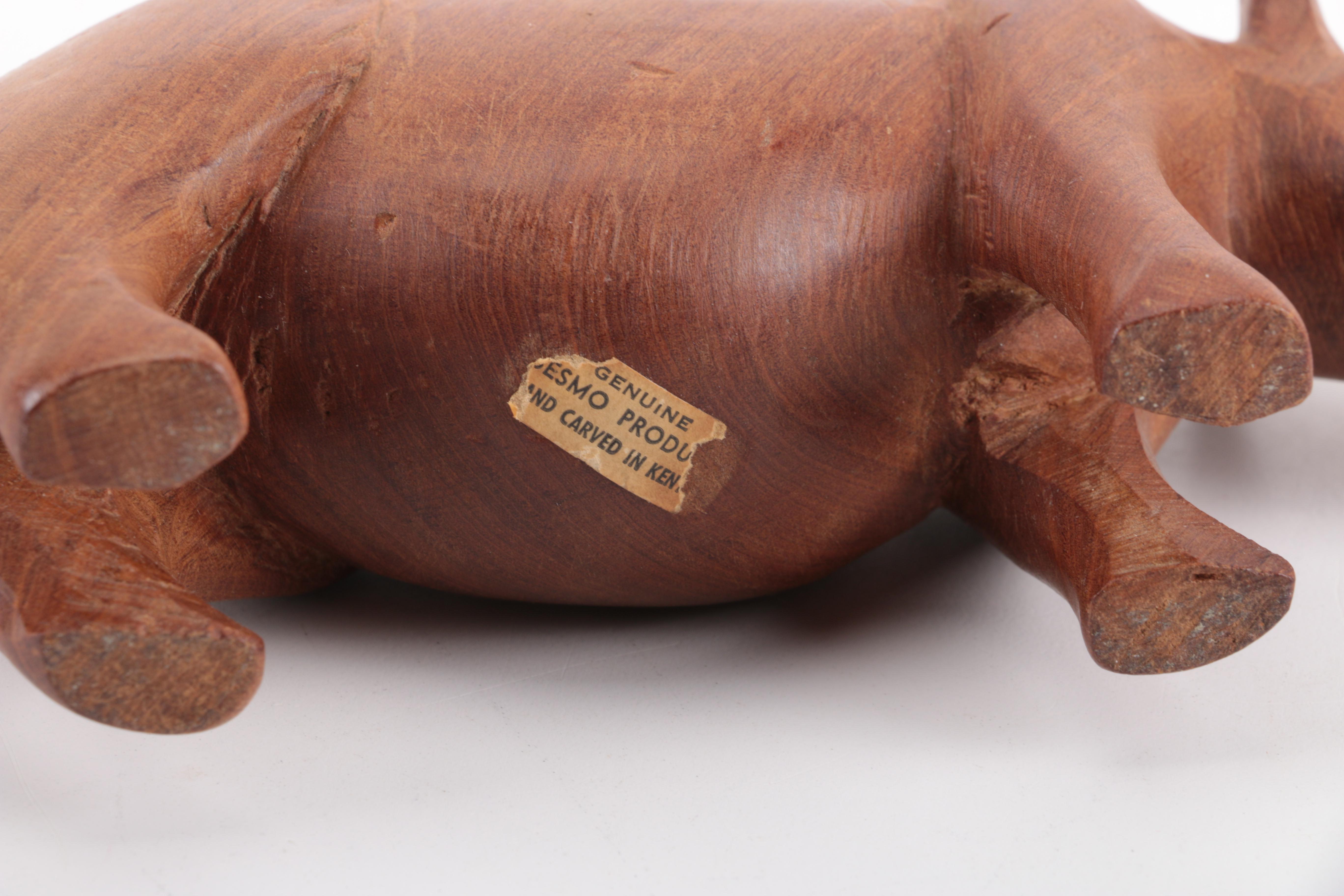 Wooden African Animal Figurines