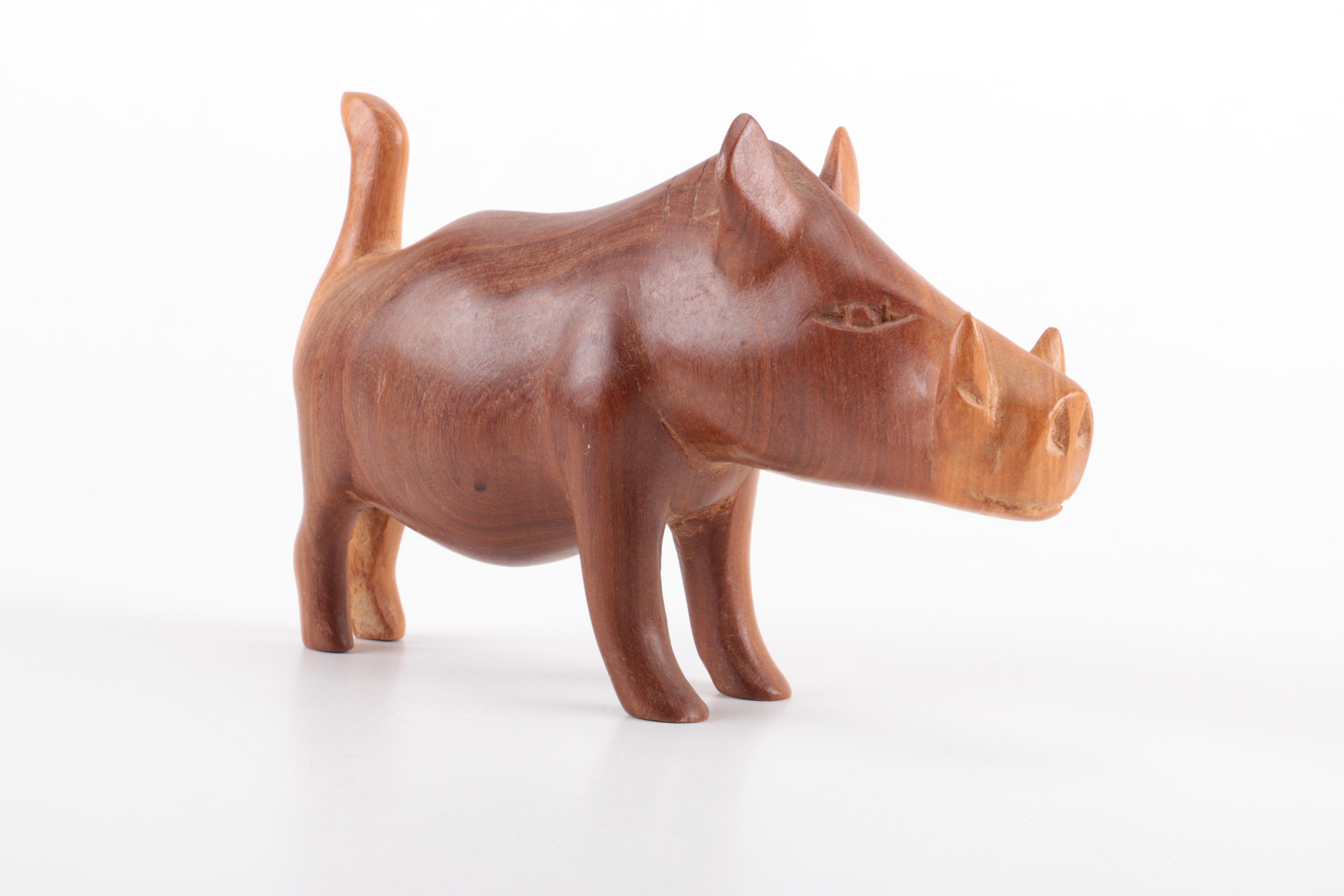 Wooden African Animal Figurines