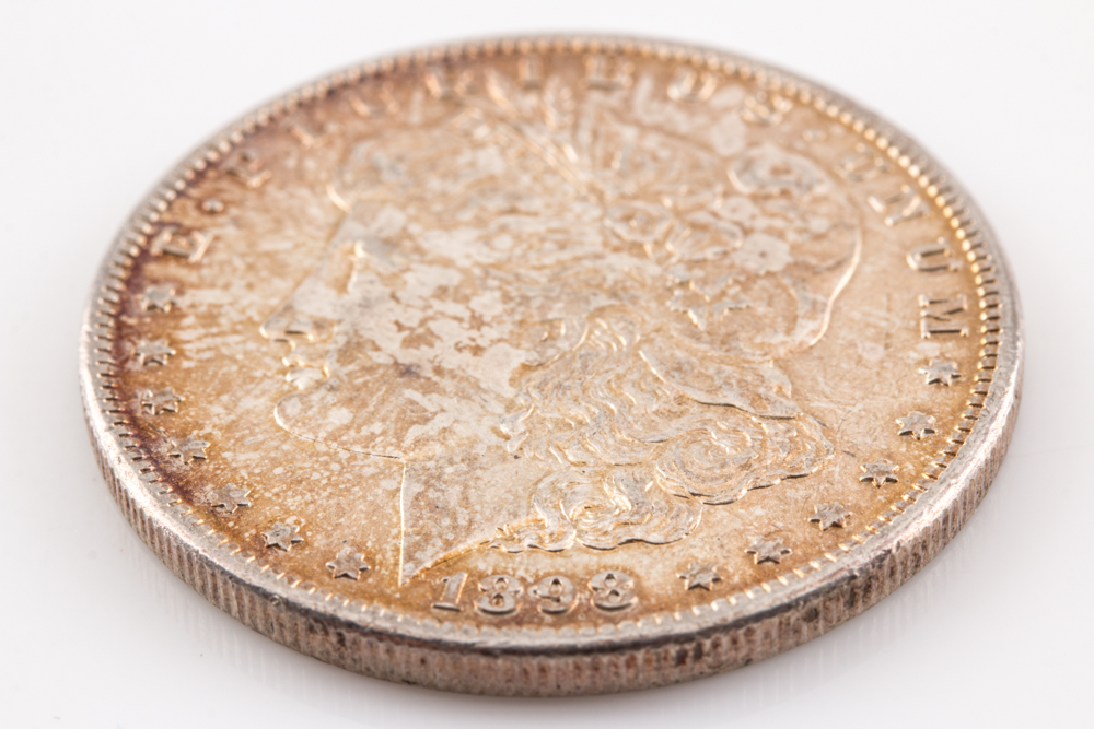 1898-O Silver Morgan Dollar.