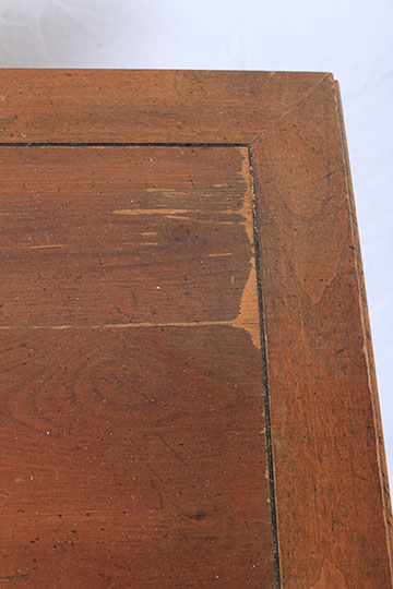 Vintage Side Table With Trestle Base