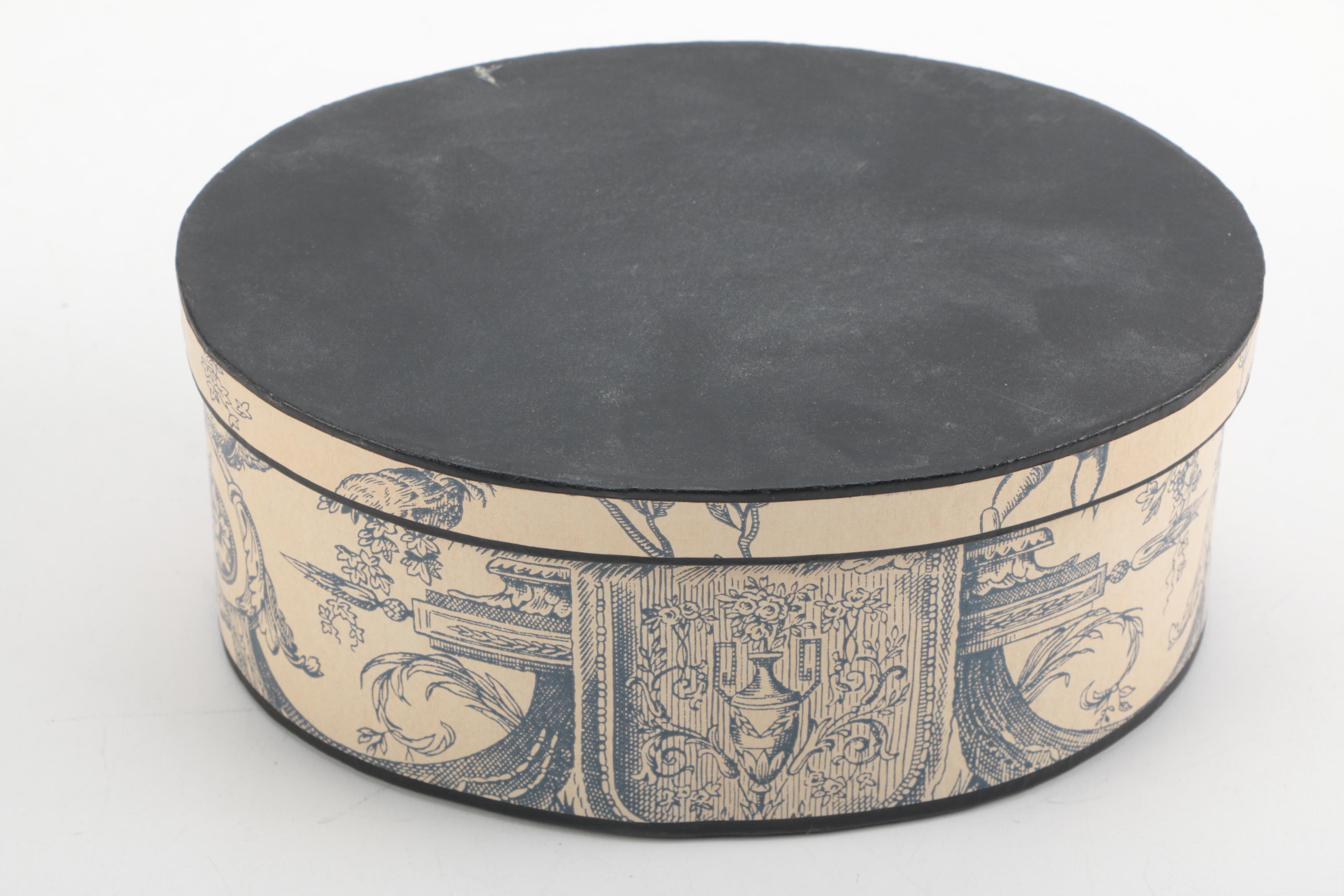 2003 Bonnie Prior "French Toile Collection" Storage Boxes