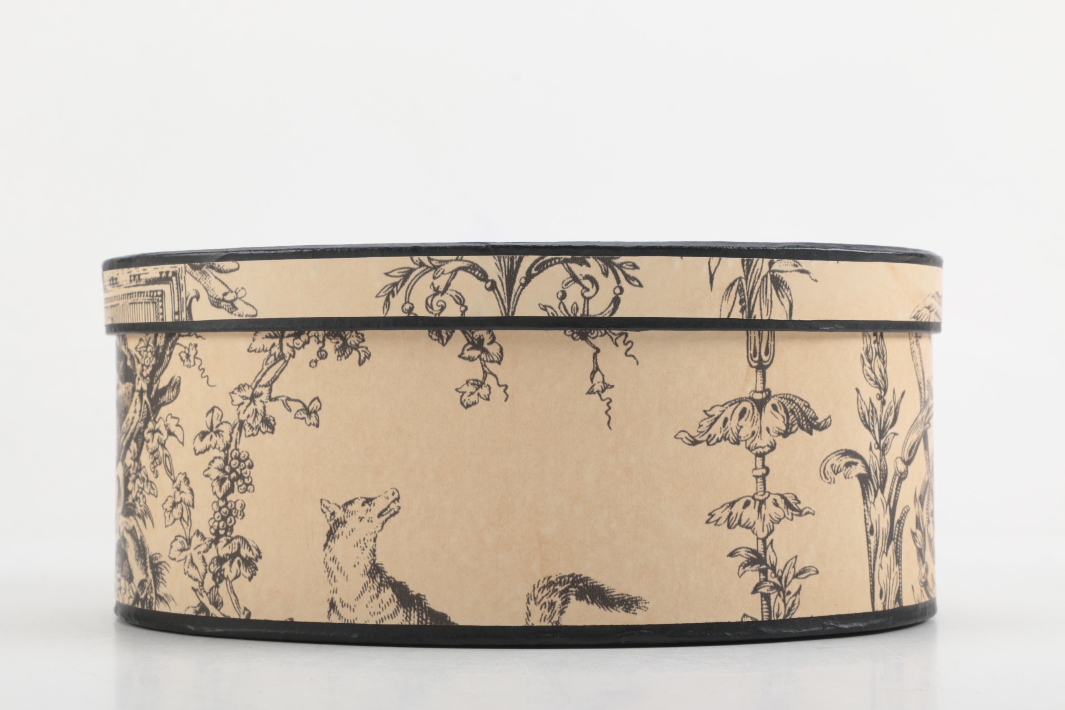 2003 Bonnie Prior "French Toile Collection" Storage Boxes