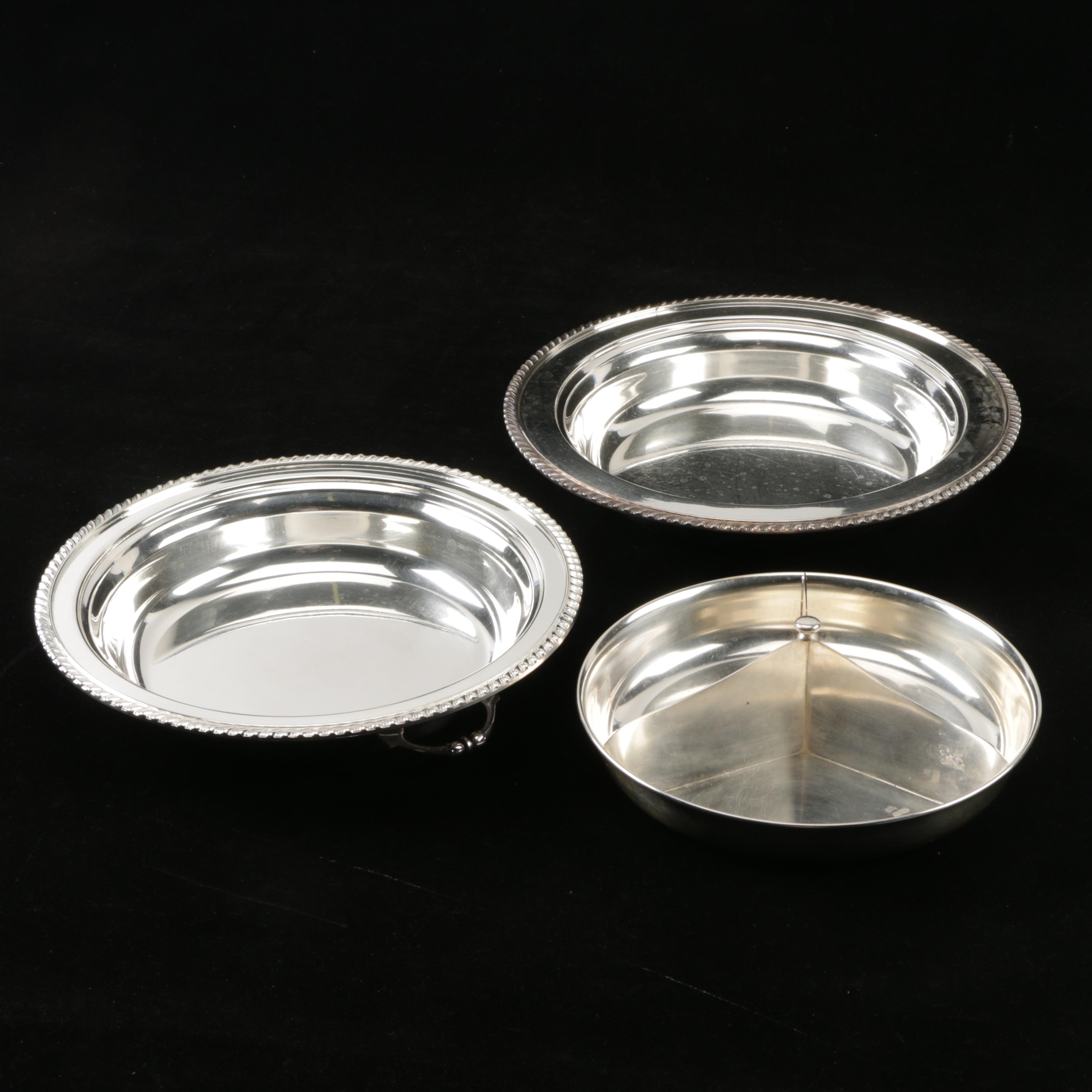 Sheffield Silver Co. Silver Plate Lidded and Segmented Serving Dish