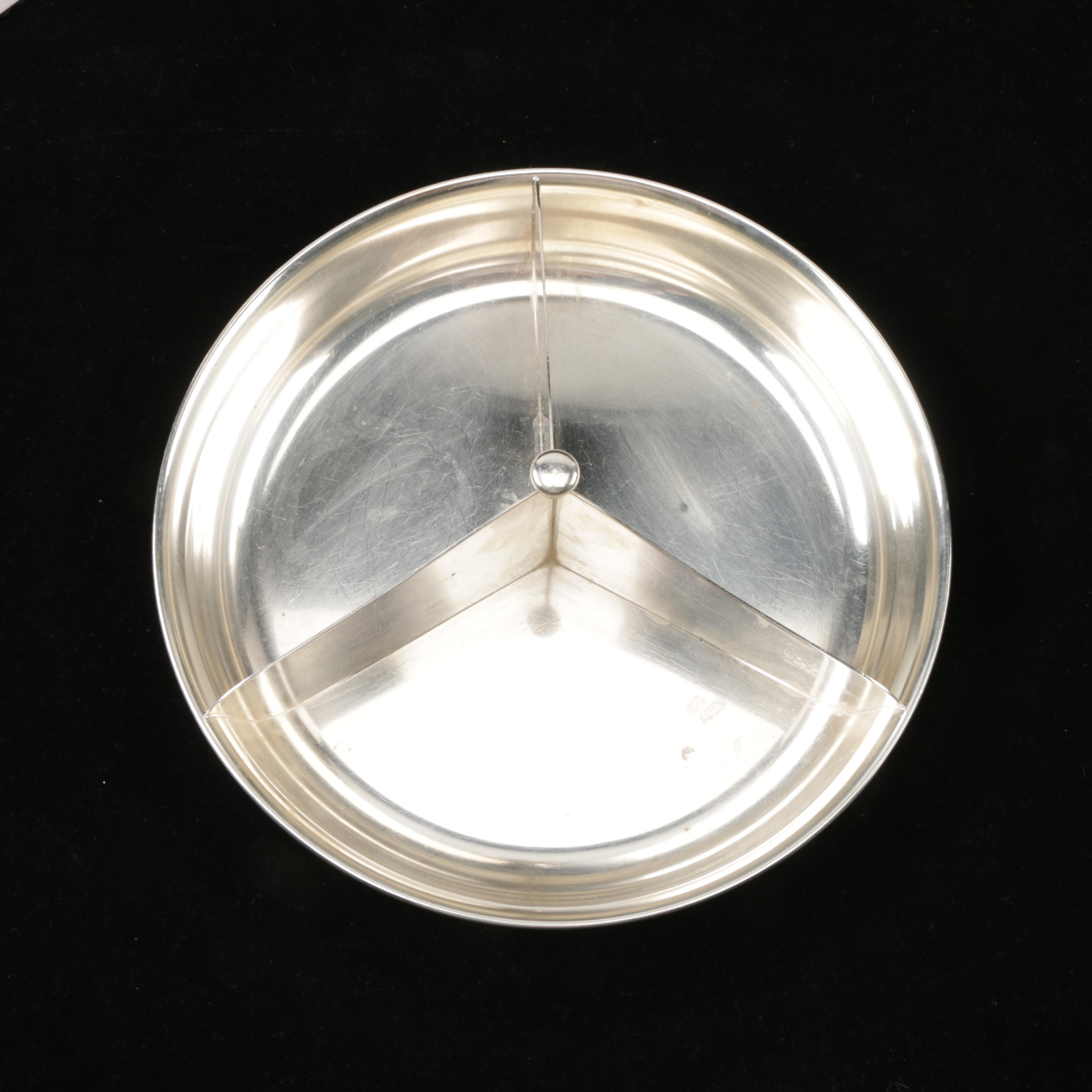 Sheffield Silver Co. Silver Plate Lidded and Segmented Serving Dish