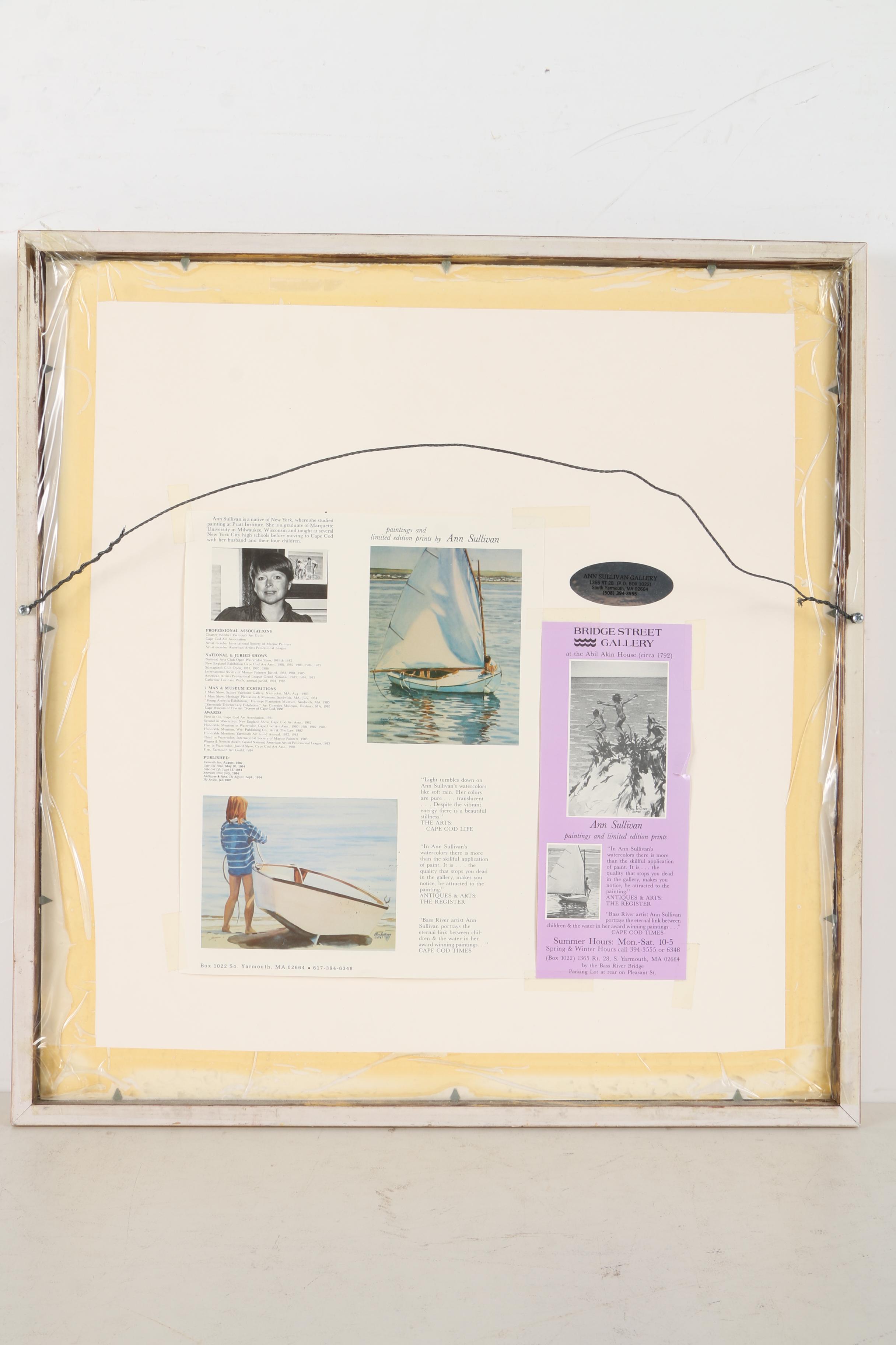 Ann Sullivan Signed Limited Edition Offset Lithograph "Two Boys"