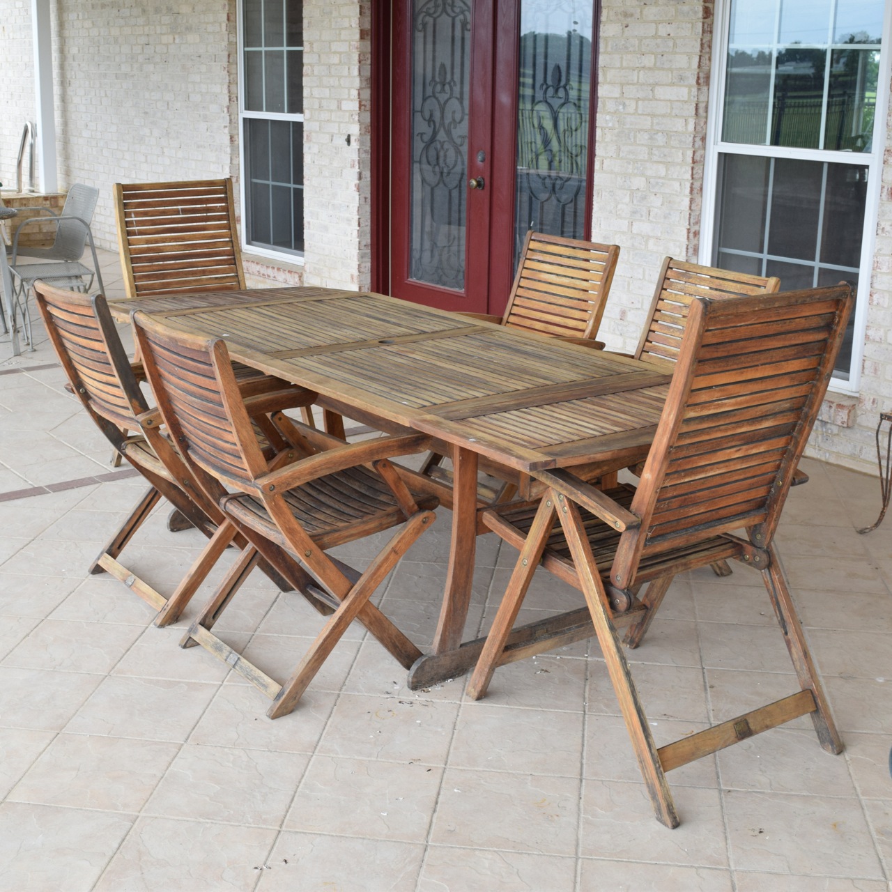 Teak Patio Dining Set by Jutlandia