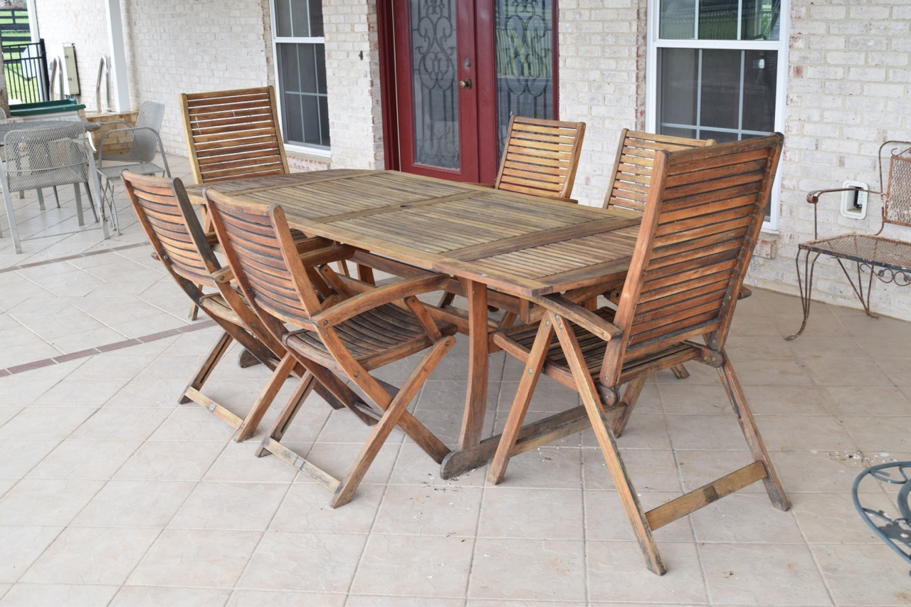 Teak Patio Dining Set by Jutlandia