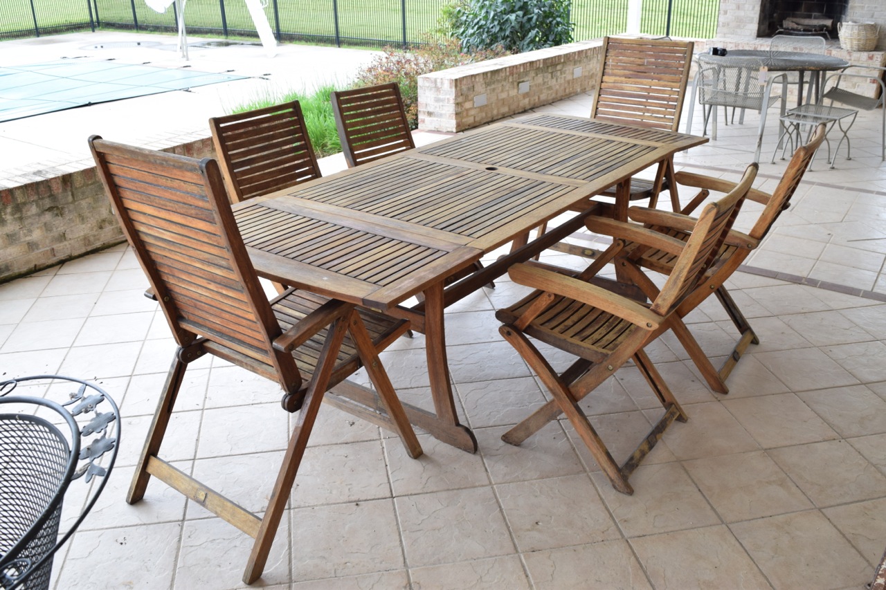 Teak Patio Dining Set by Jutlandia