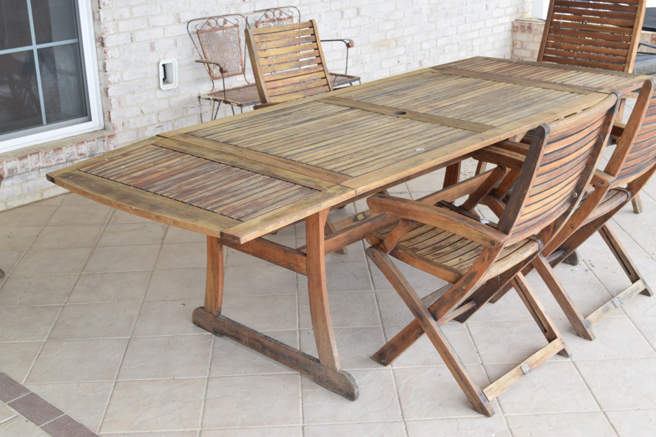 Teak Patio Dining Set by Jutlandia