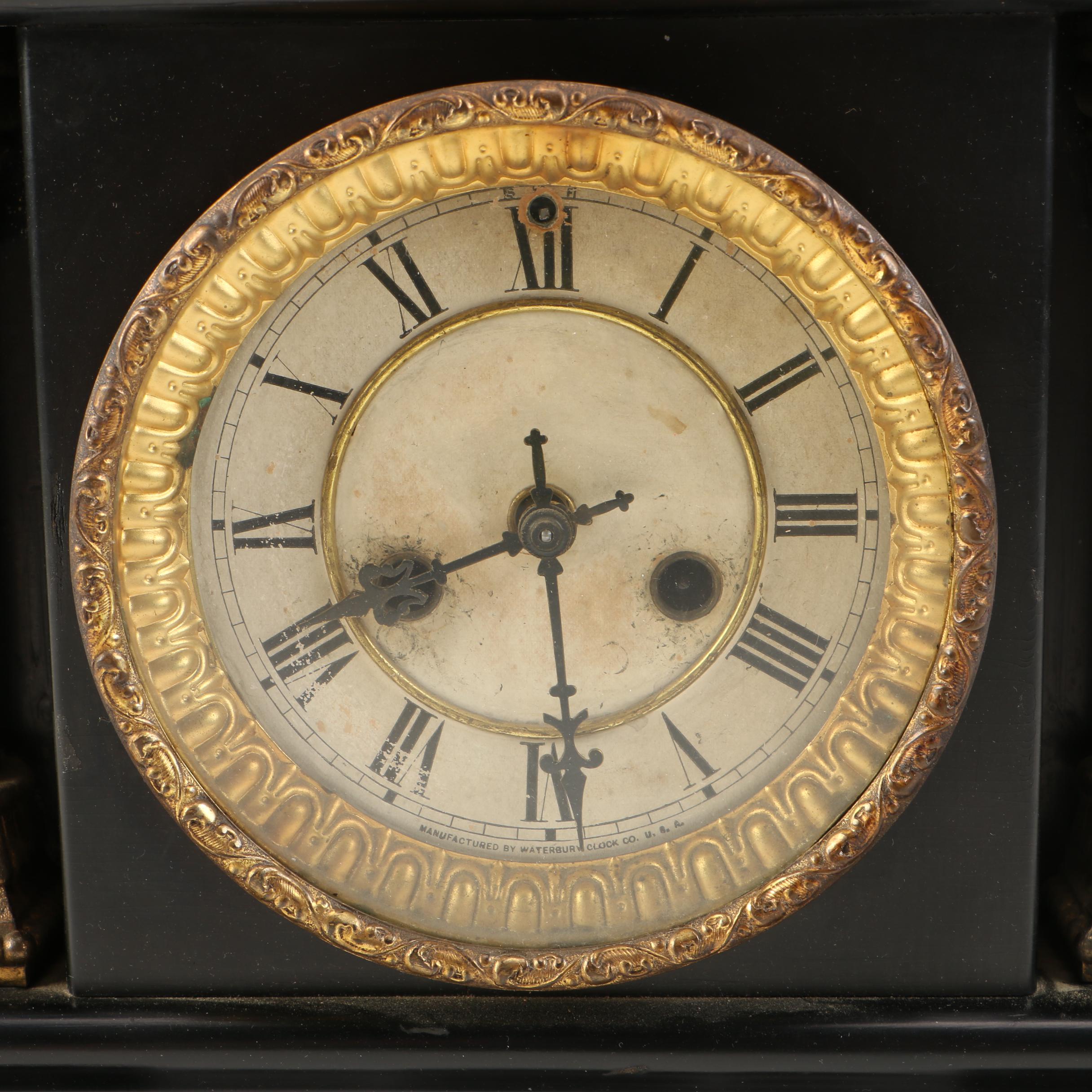 A Waterbury Mantle Clock