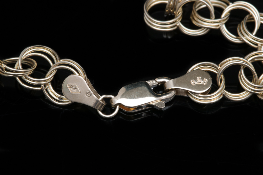 10K Yellow Gold Bracelet with 14K Yellow Gold Baseball Player Charm